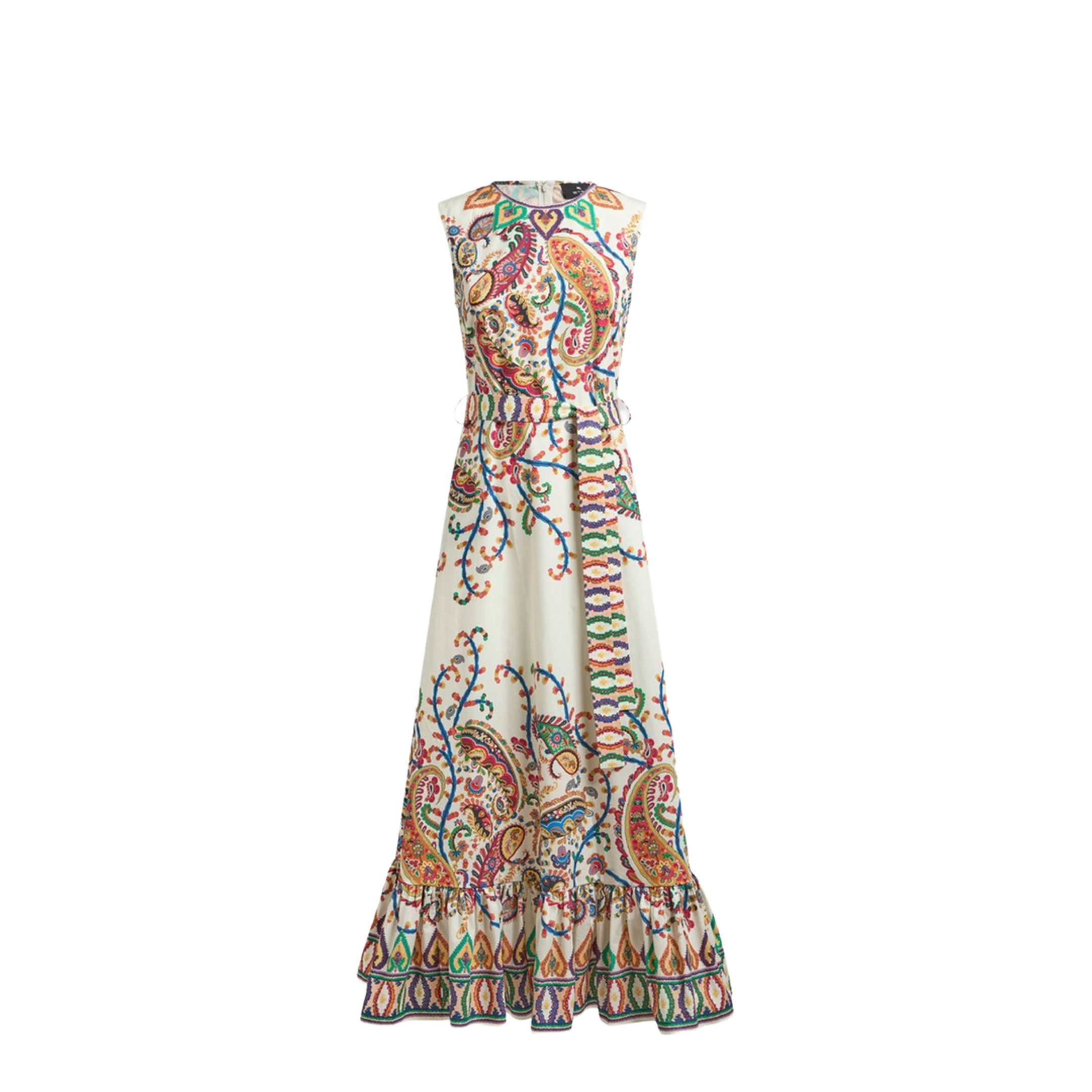Long Cotton Dress With Pattern