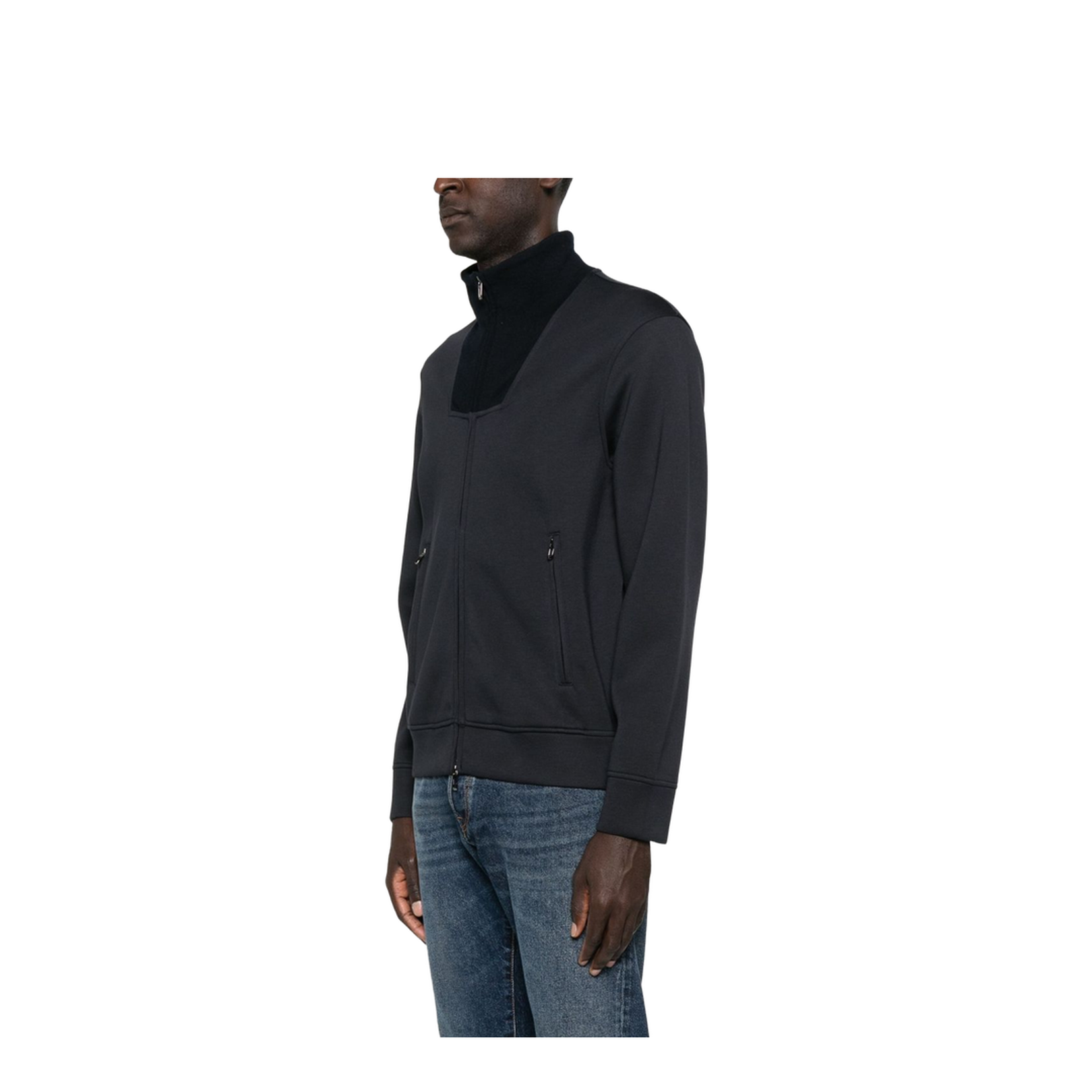 Travel Essentials Full-Zip Sweatshirt in Double Jersey