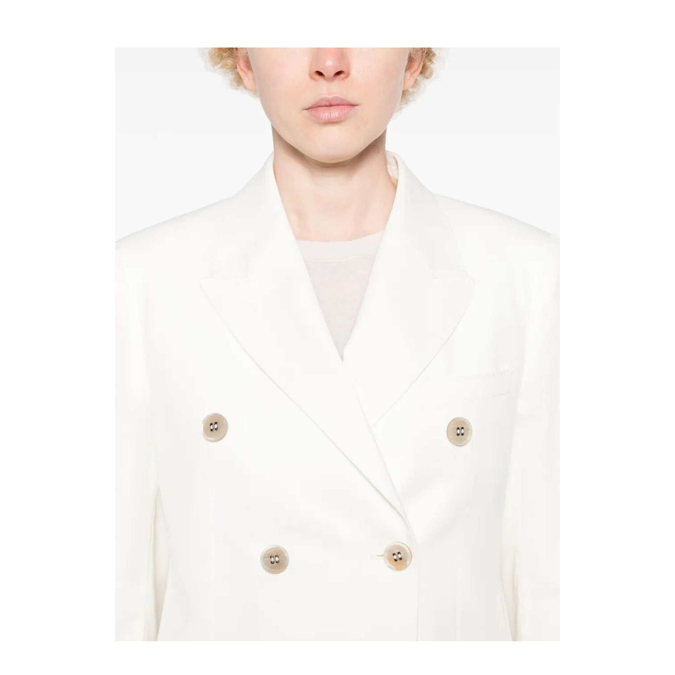 MAYFEYR - Golden Goose - Double-Breasted Wool Blend Blazer - GWP00829P001382
