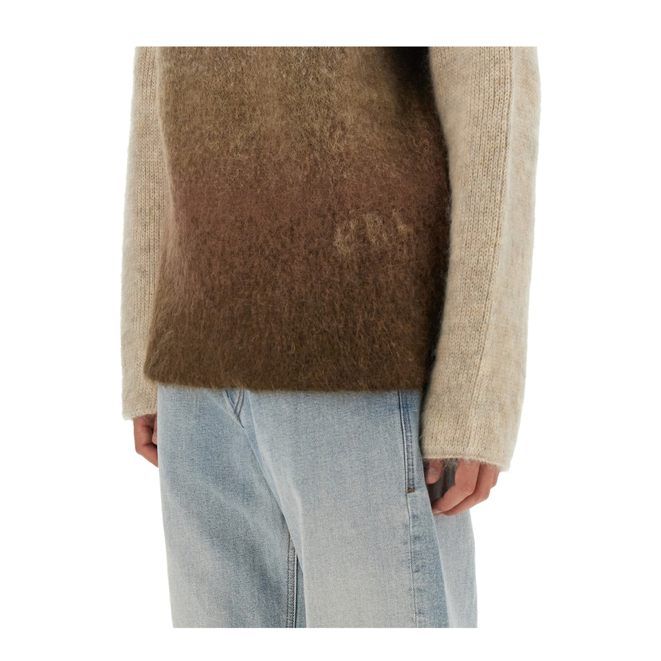 MAYFEYR - ERL - Mohair Blend Knit - ERL07N201BROWN