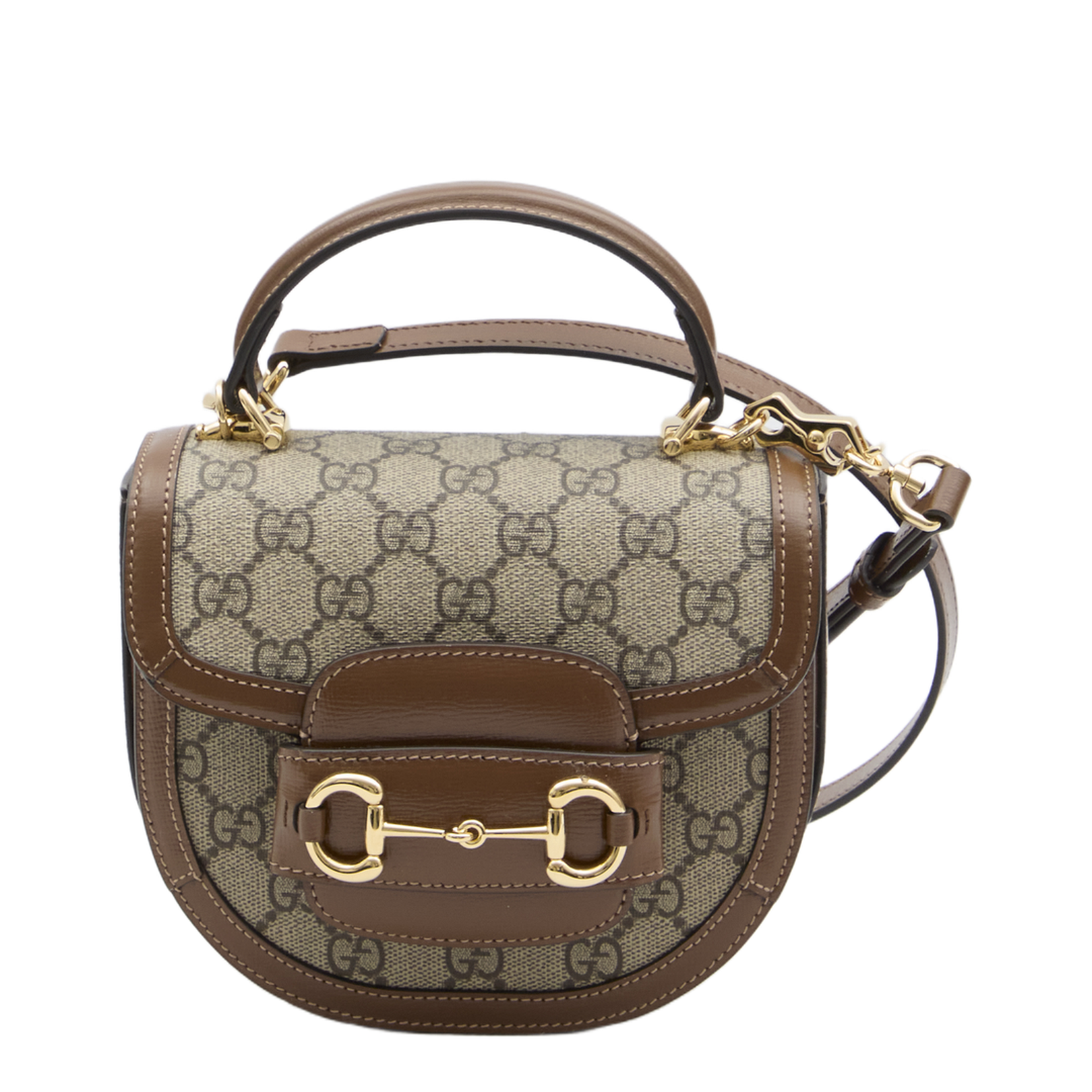 Horsebit 1955 Small Leather Shoulder Bag - Brown