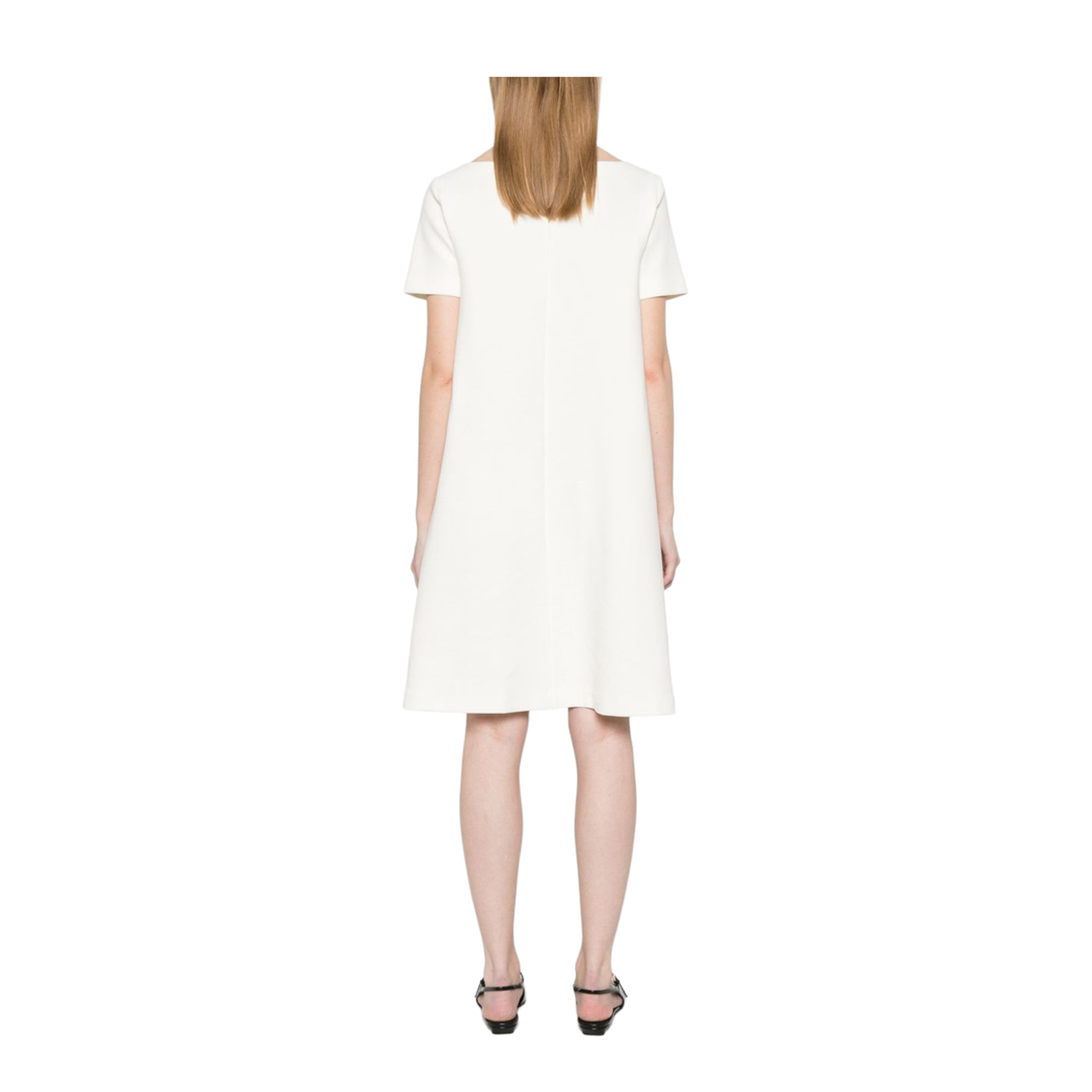 White Belted Dress