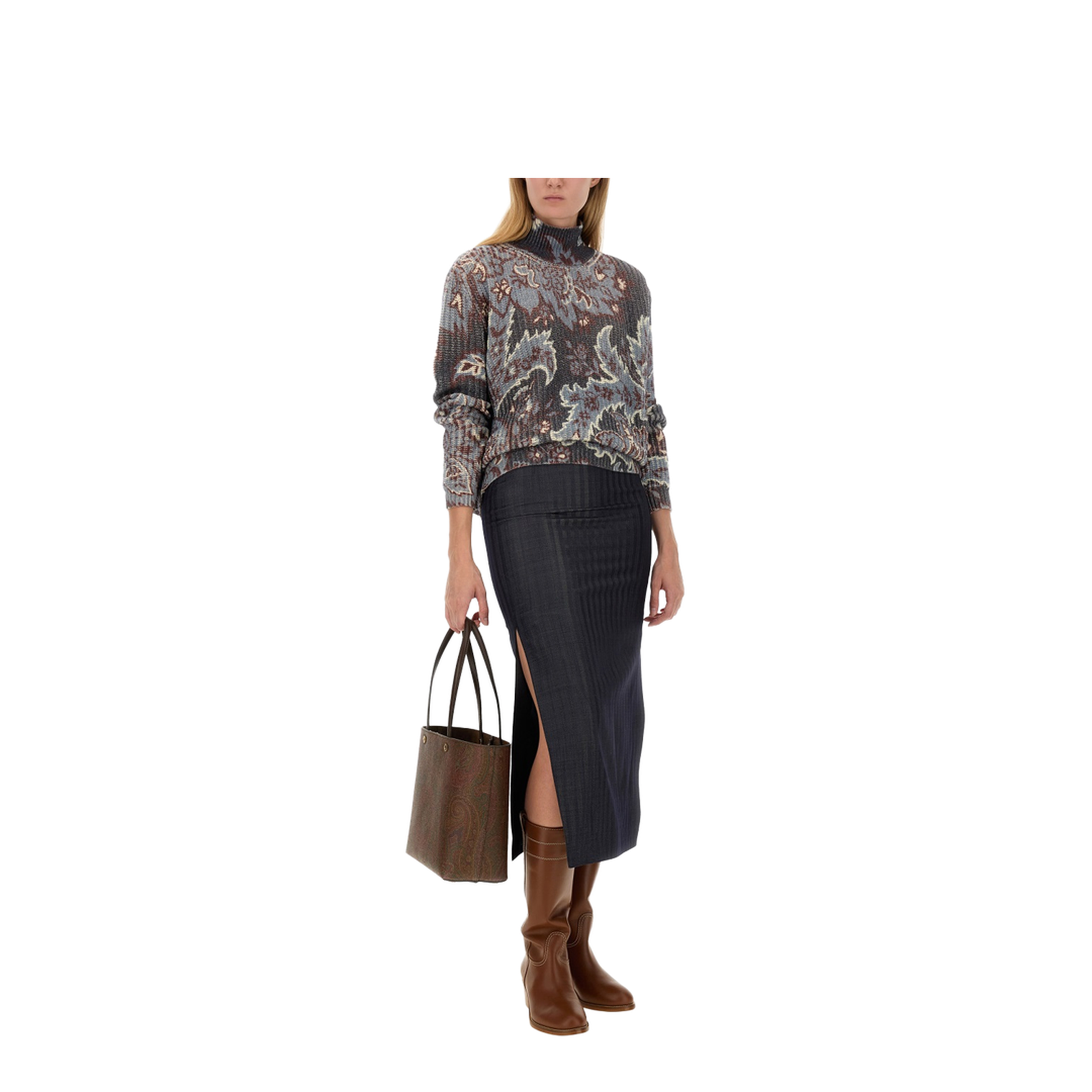 MAYFEYR - Etro - Wool Blend Pencil Skirt - WRFA004099TTB54B0711