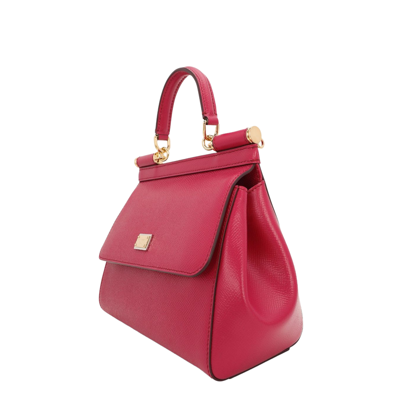 Medium Sicily Handbag in Fuchsia