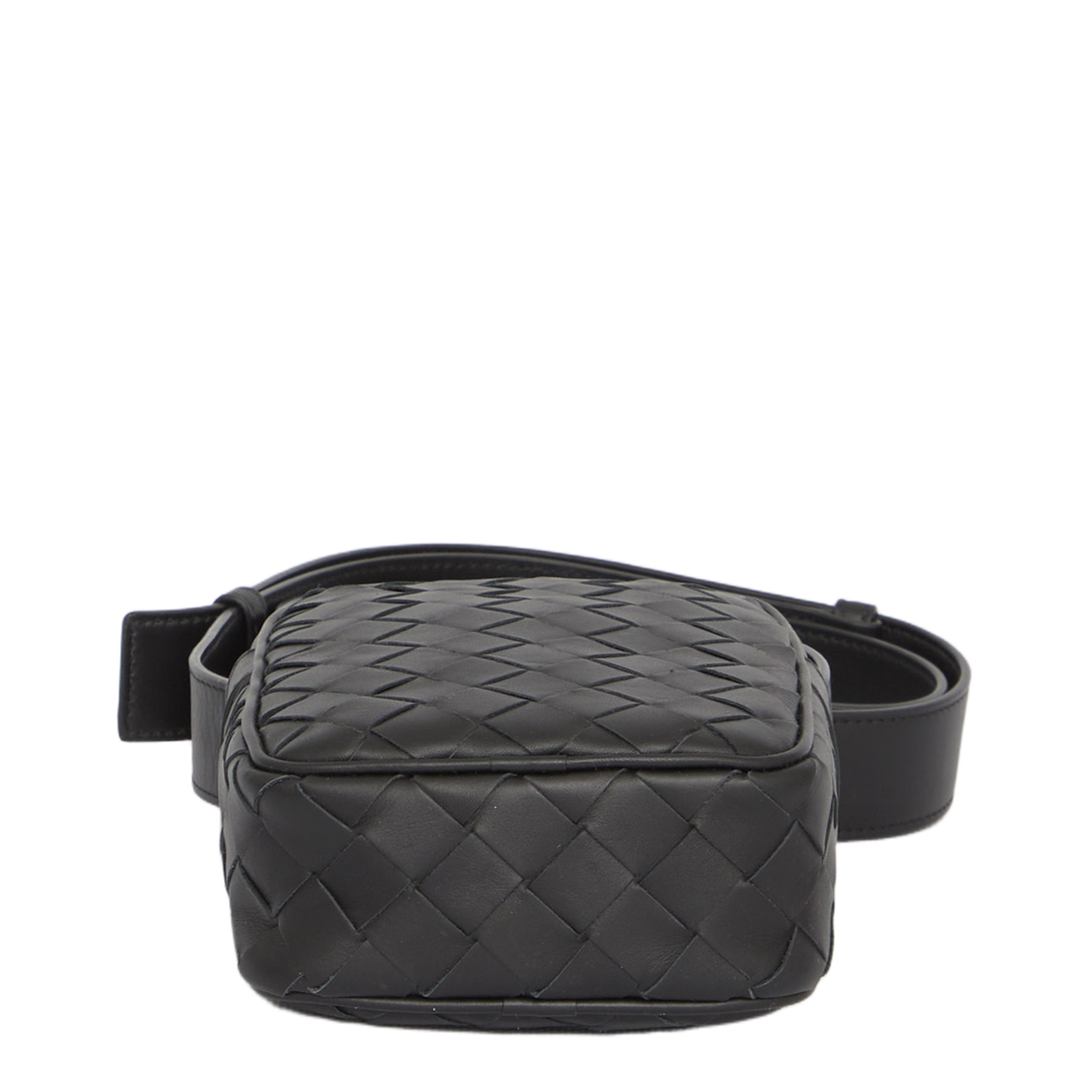 Cassette Mini Leather Crossbody Bags - Black