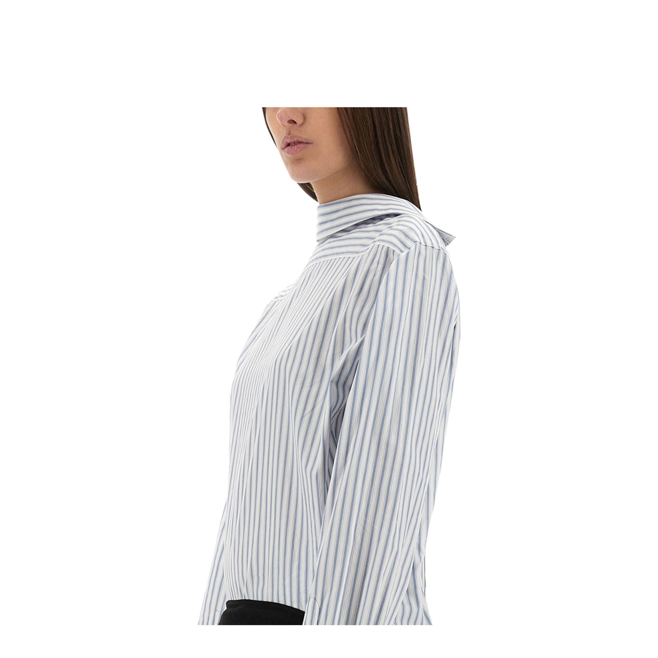 Inverted Striped Dress-Shirt