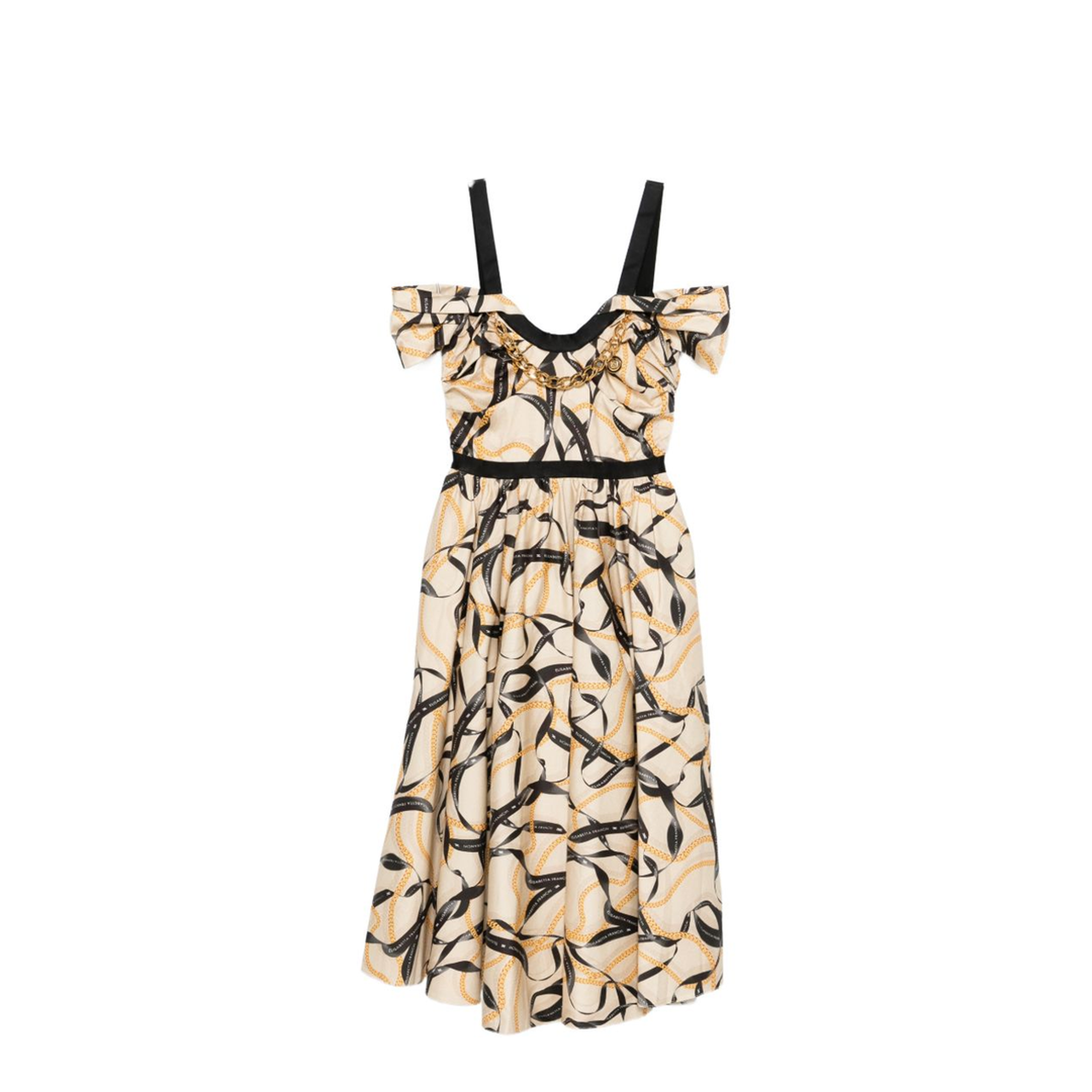MAYFEYR - Elisabetta Franchi - Dresses Beige - AB91061E2045