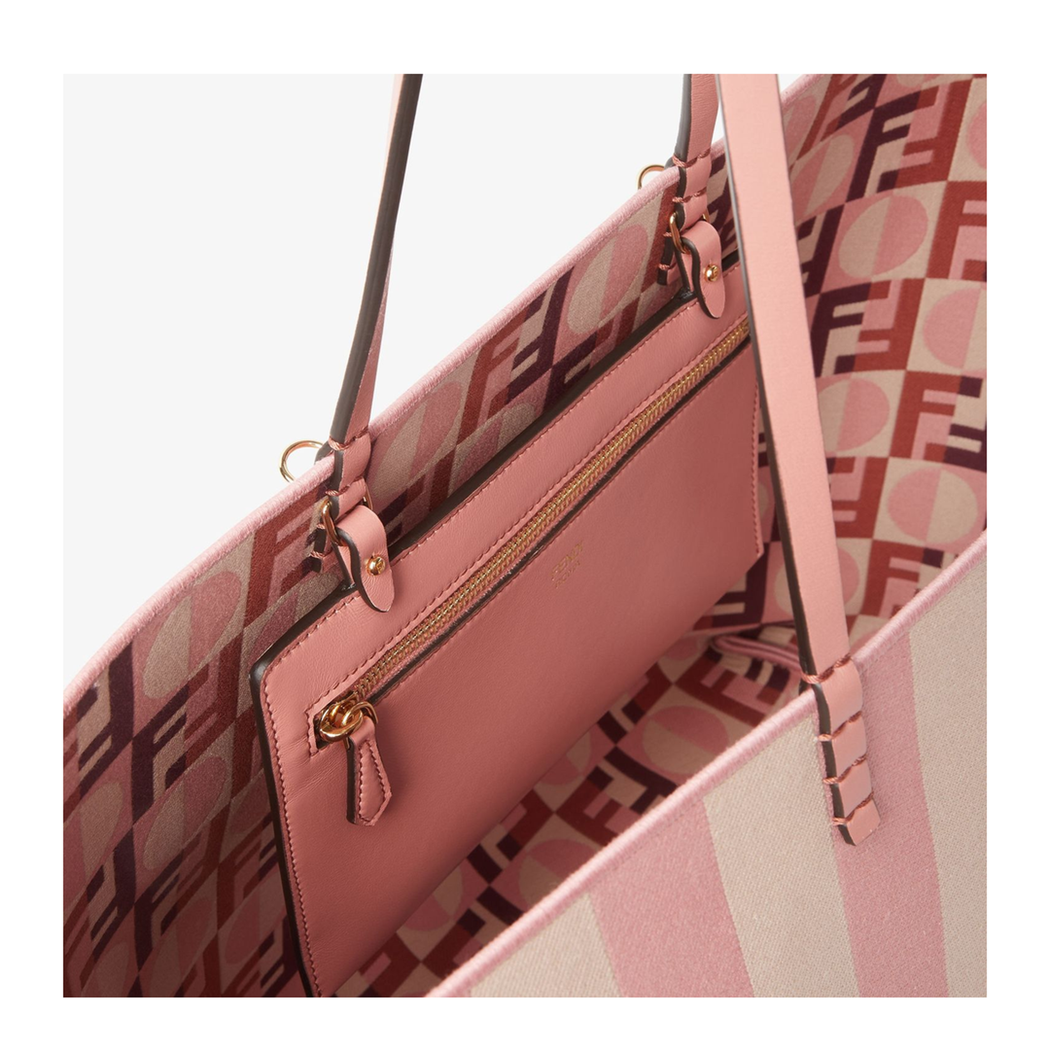 Roll Large Canvas Tote Bags - Pastel pink