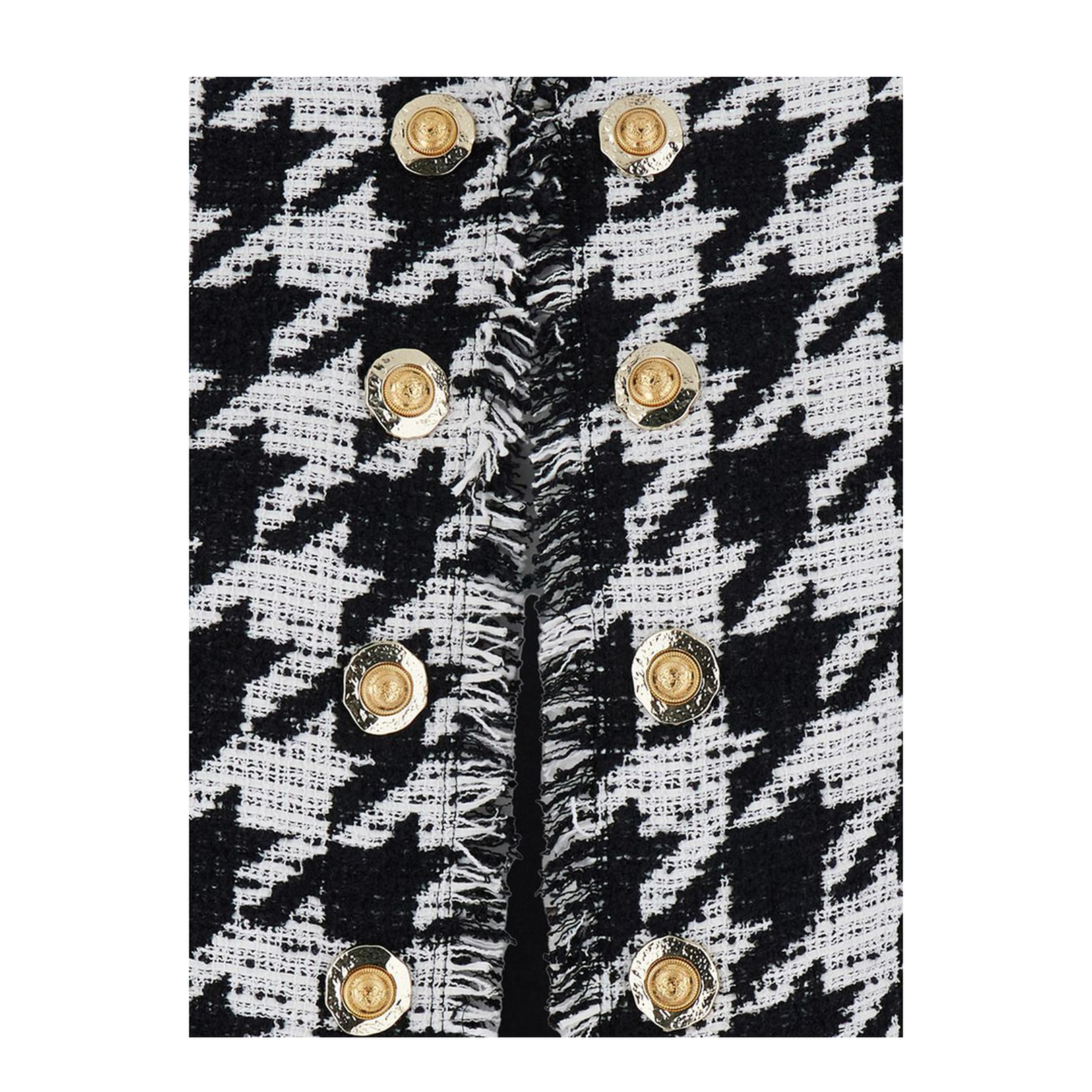 Jacket with Decorative Buttons - Black