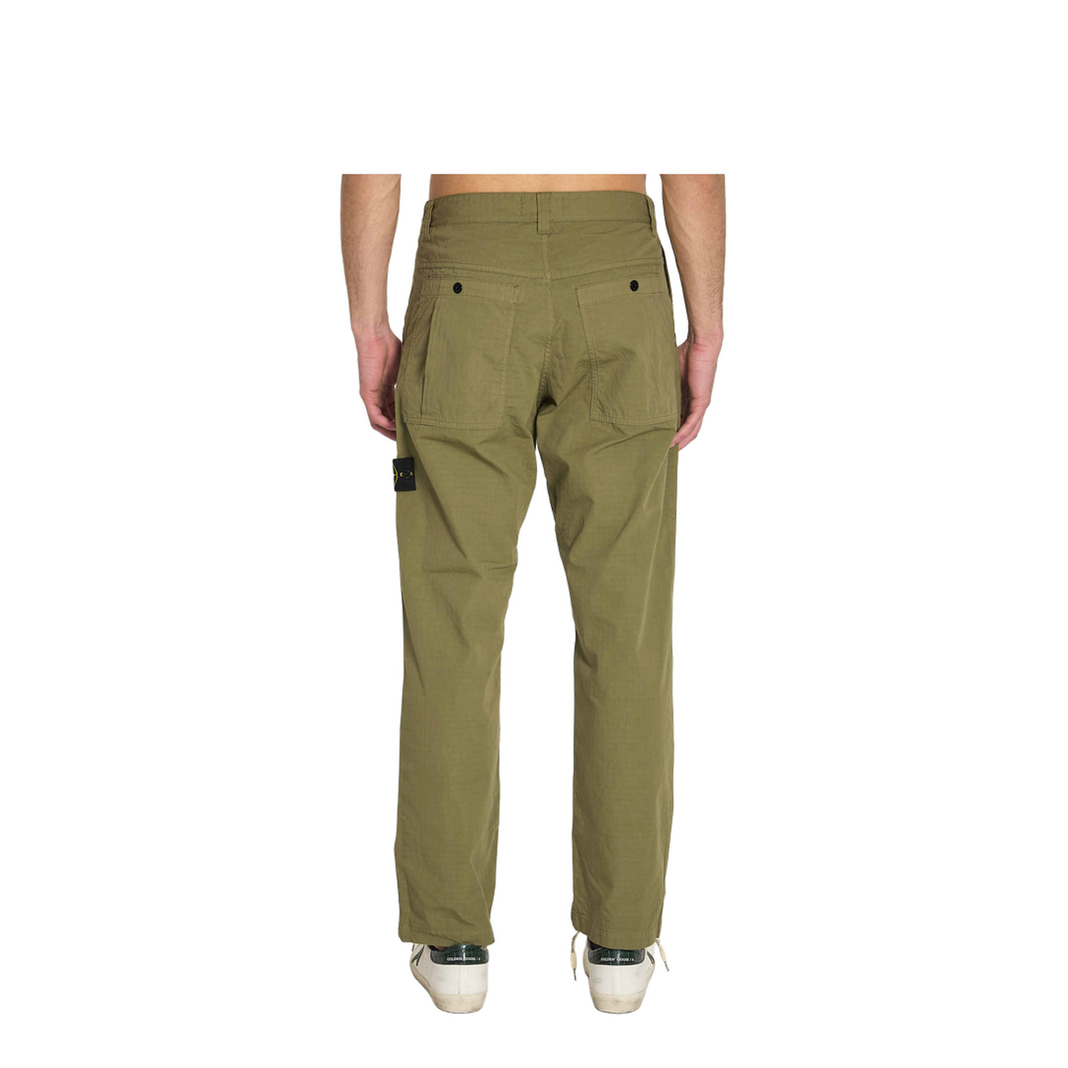 Mercerised Organic Cotton Ripstop Chino Trousers