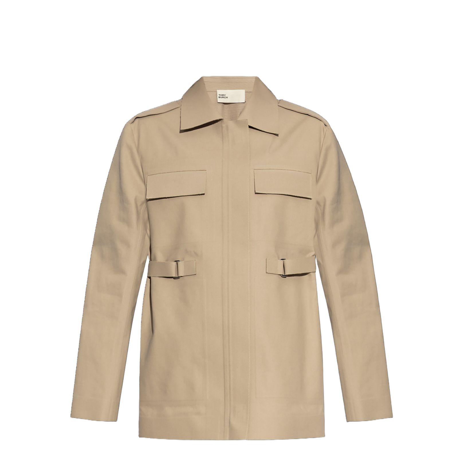 Jacket with waist belt