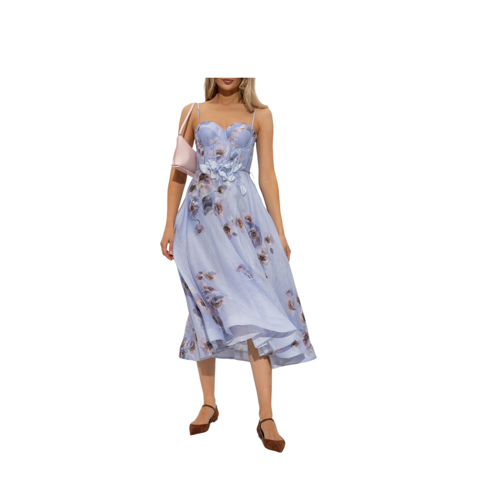 Dress with Floral Motif