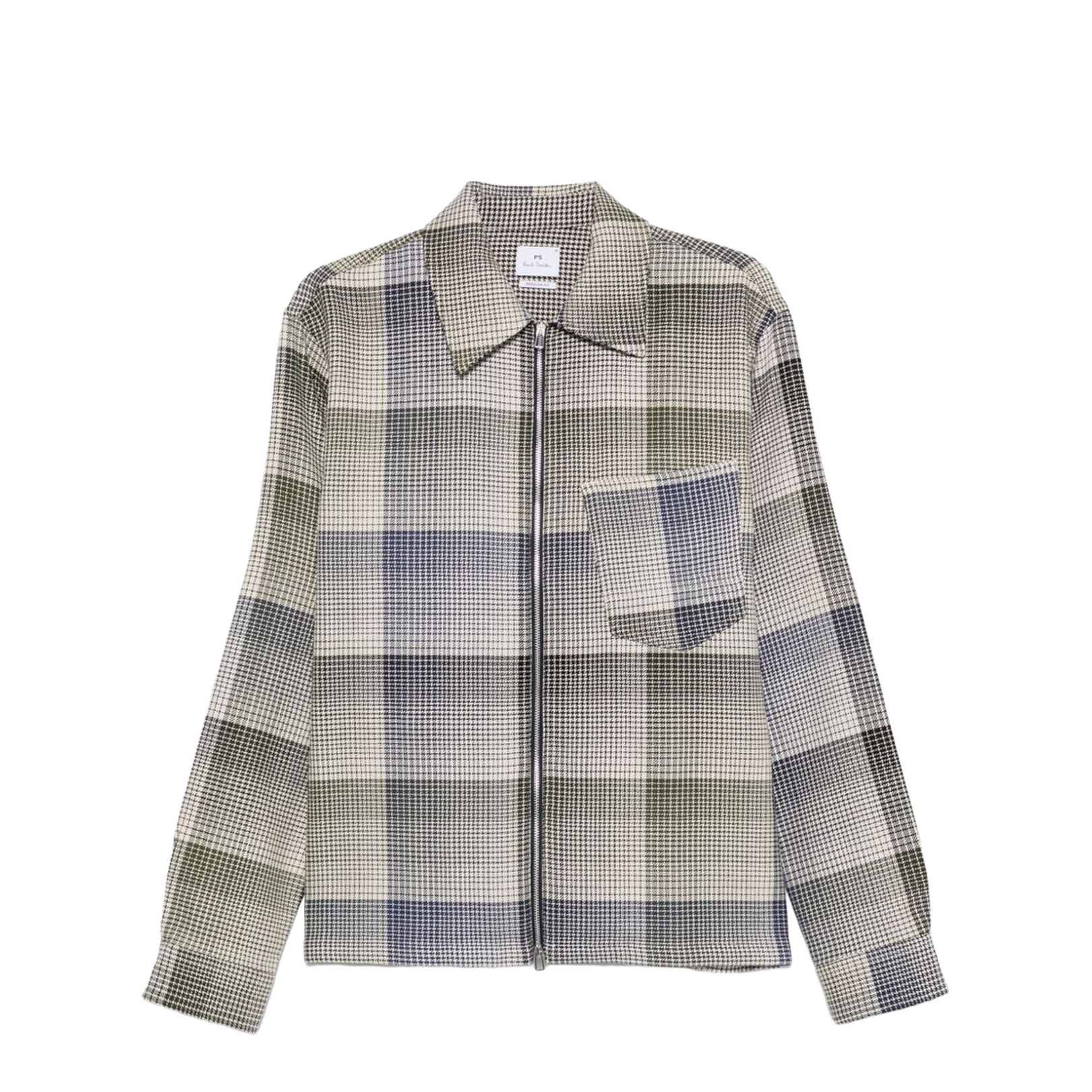 Checked Cotton Shirt Jacket