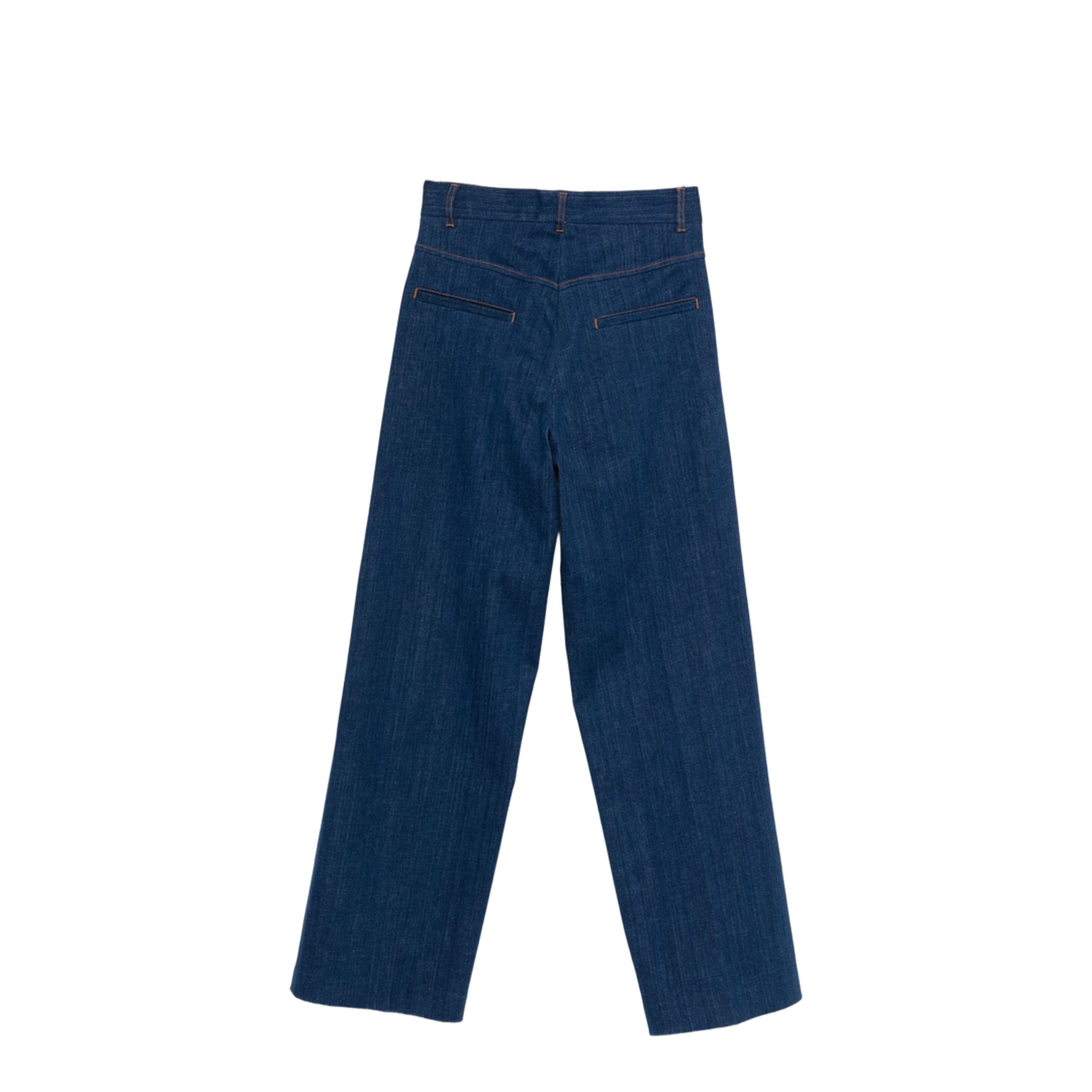 Denim Cotton Jeans In Blue