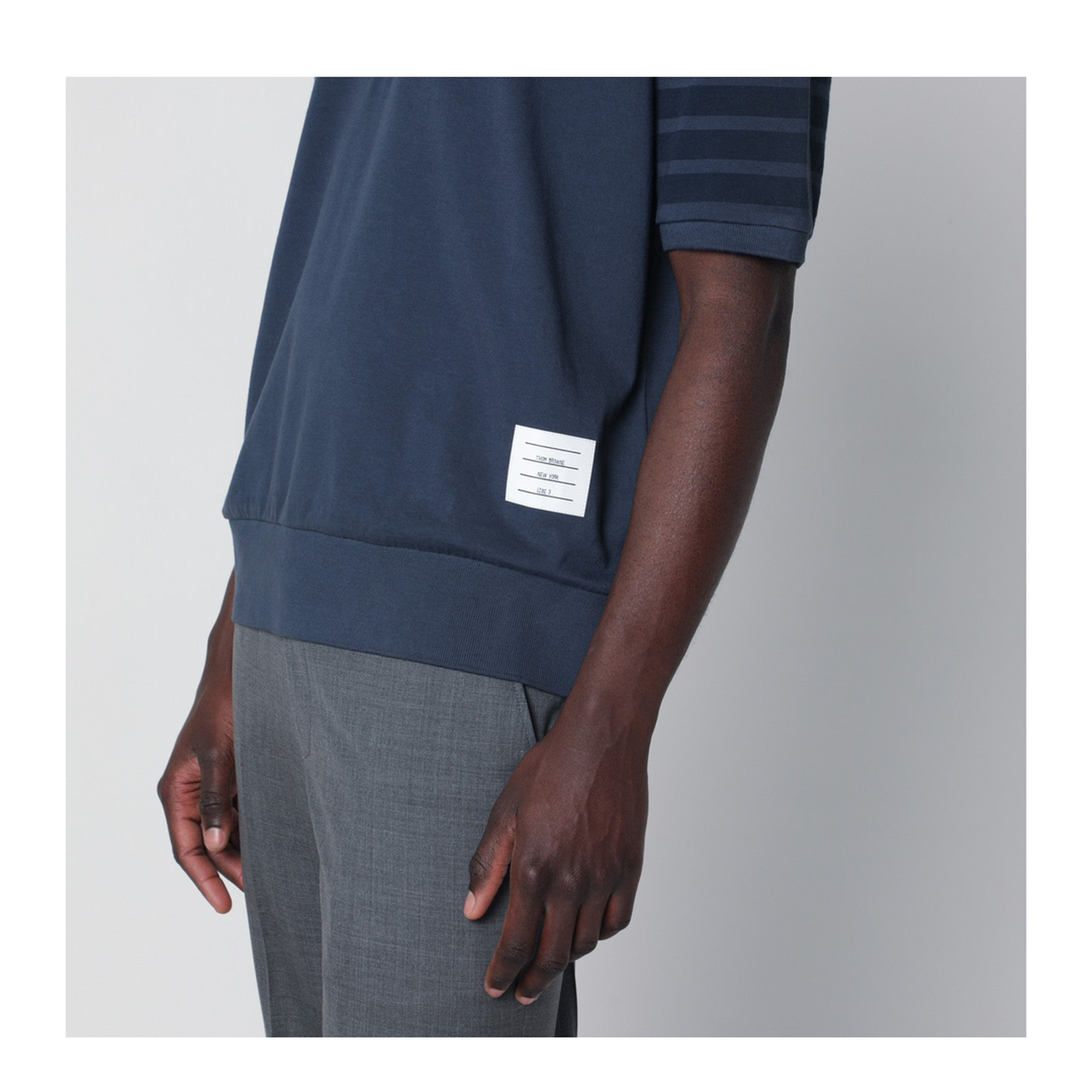 4-Bar Jersey Polo Shirt - Blue