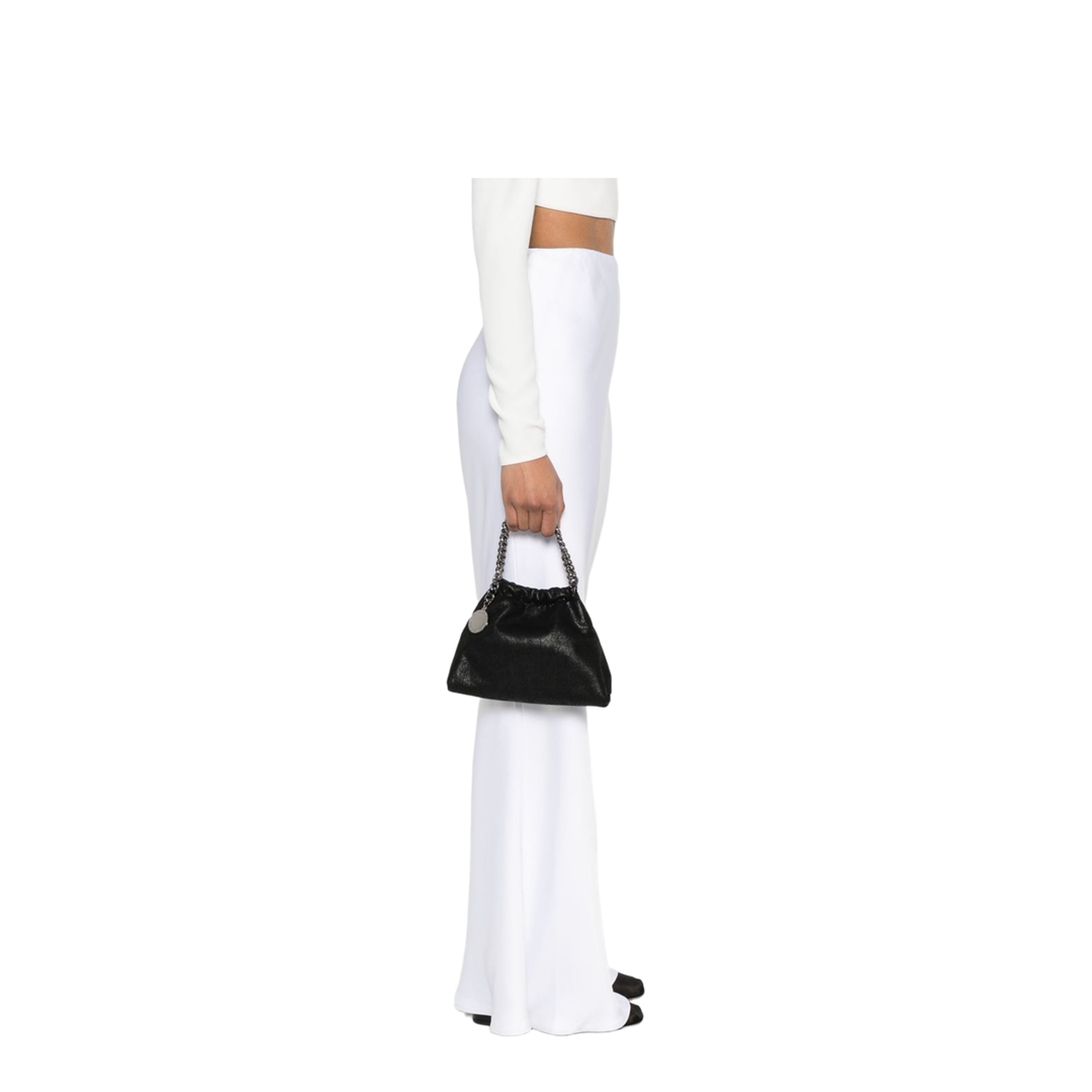 Falabella Mini Polyester Crossbody Bag - Black