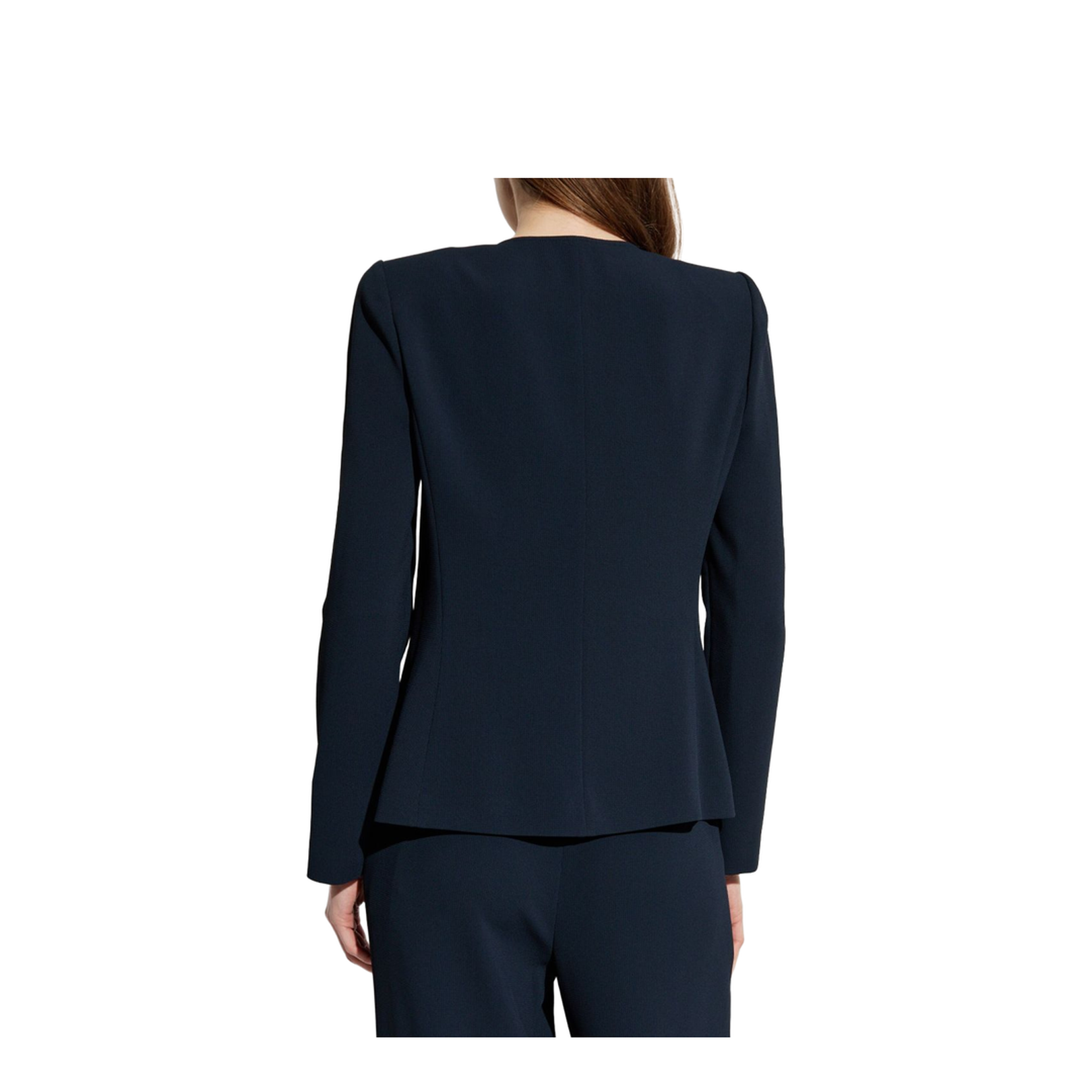 Jacket in Pleated Fluid Armure Fabric