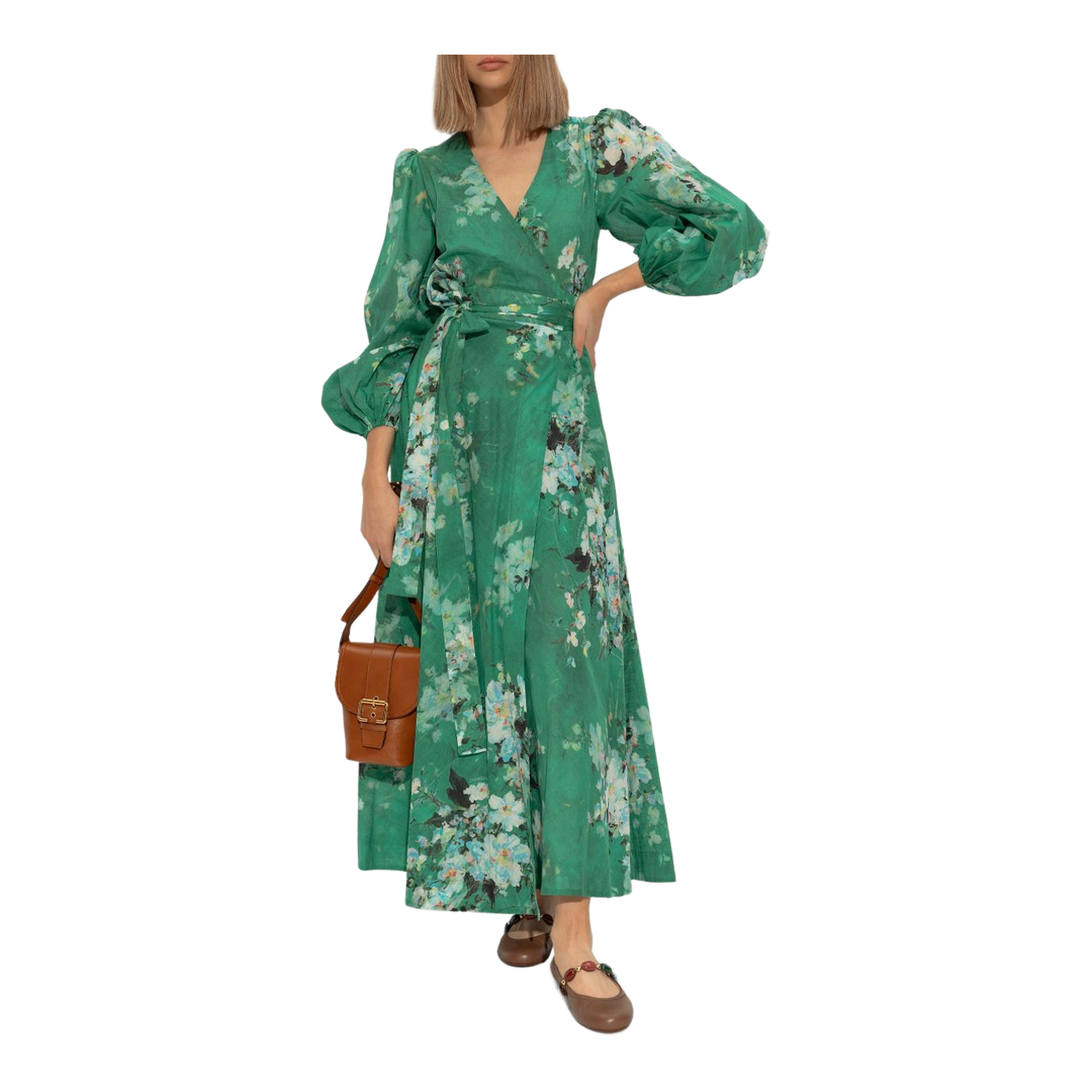 Flat Shoes Leather Brown