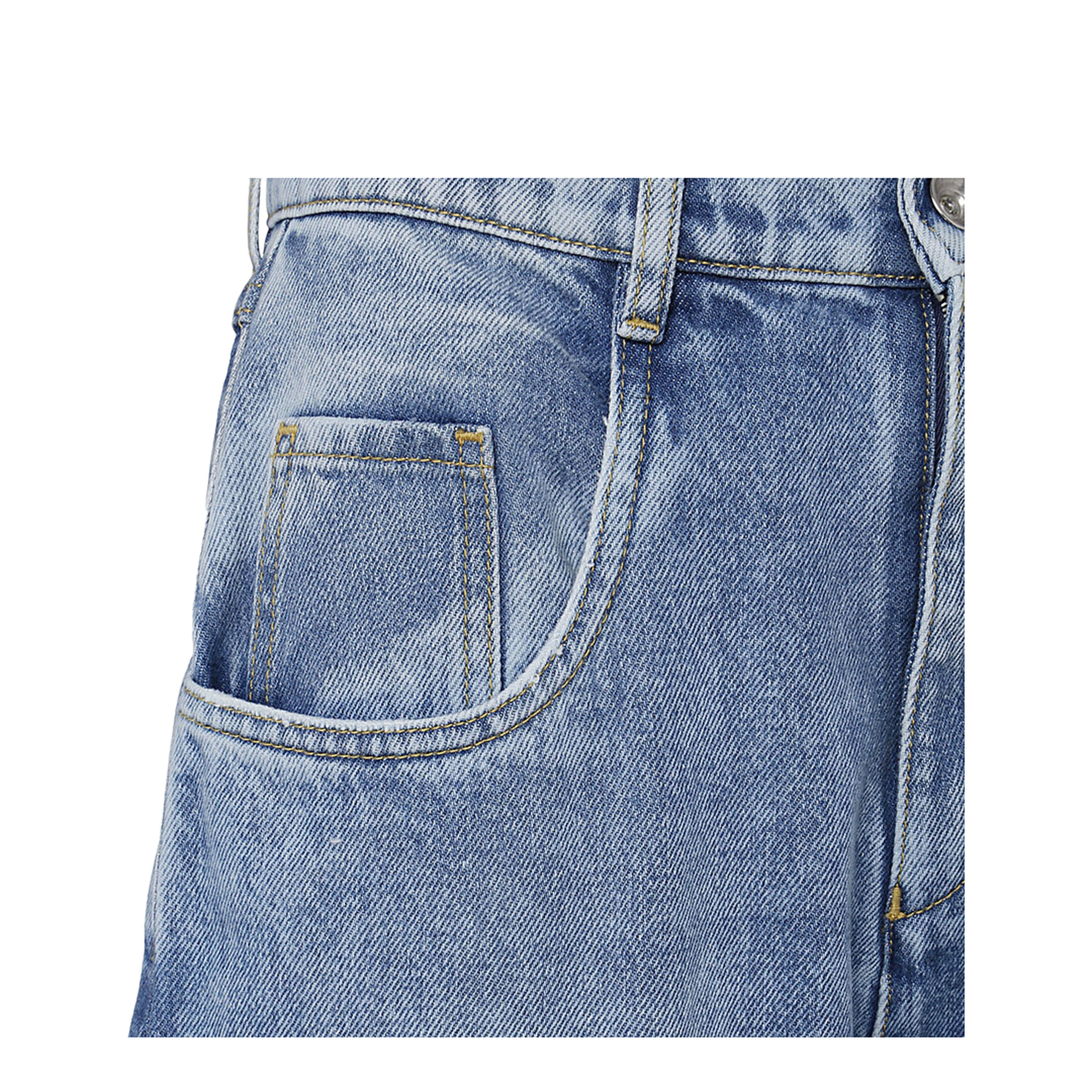 Denim Jeans with Slash Details