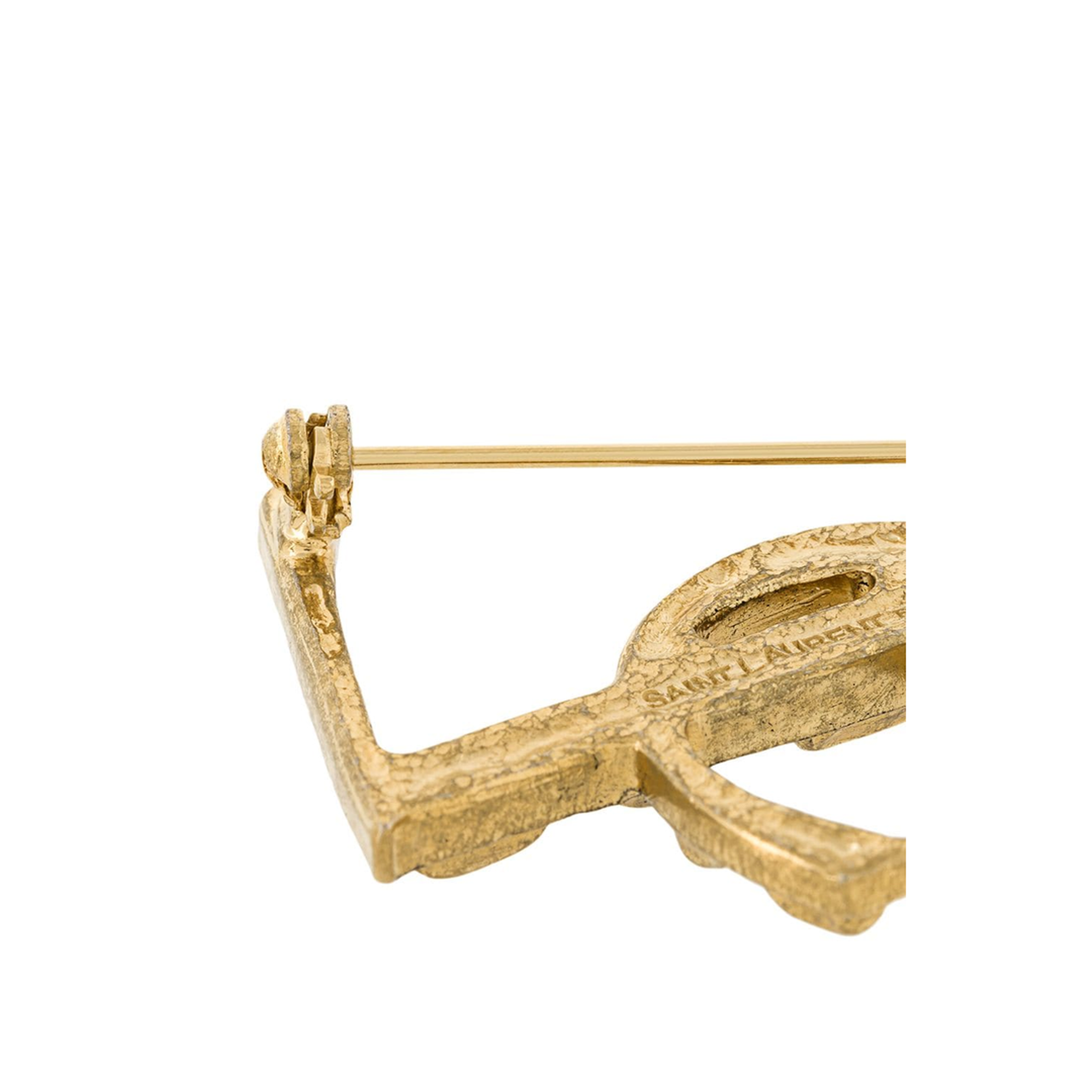 CASSANDRE Crocodile Brooch in Metal in Gold