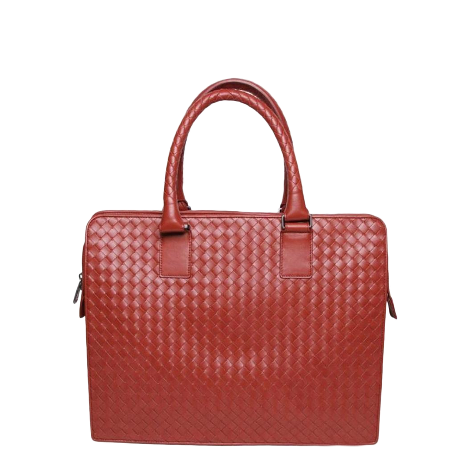 Bottega Veneta Intrecciato Large Leather Briefcase - Red – MAYFEYR