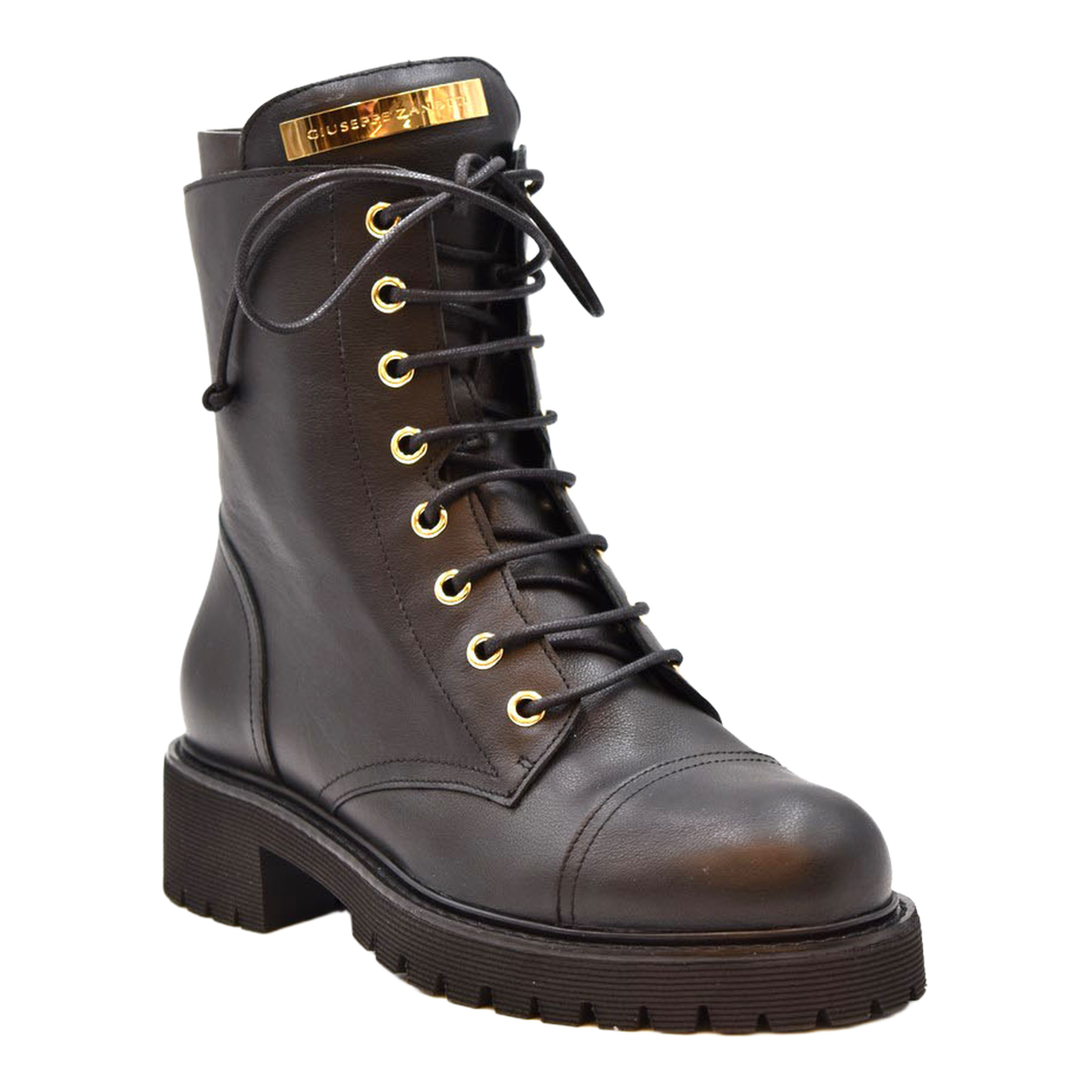 MAYFEYR - Giuseppe Zanotti - Black Leather Boots With Logo - I270024
