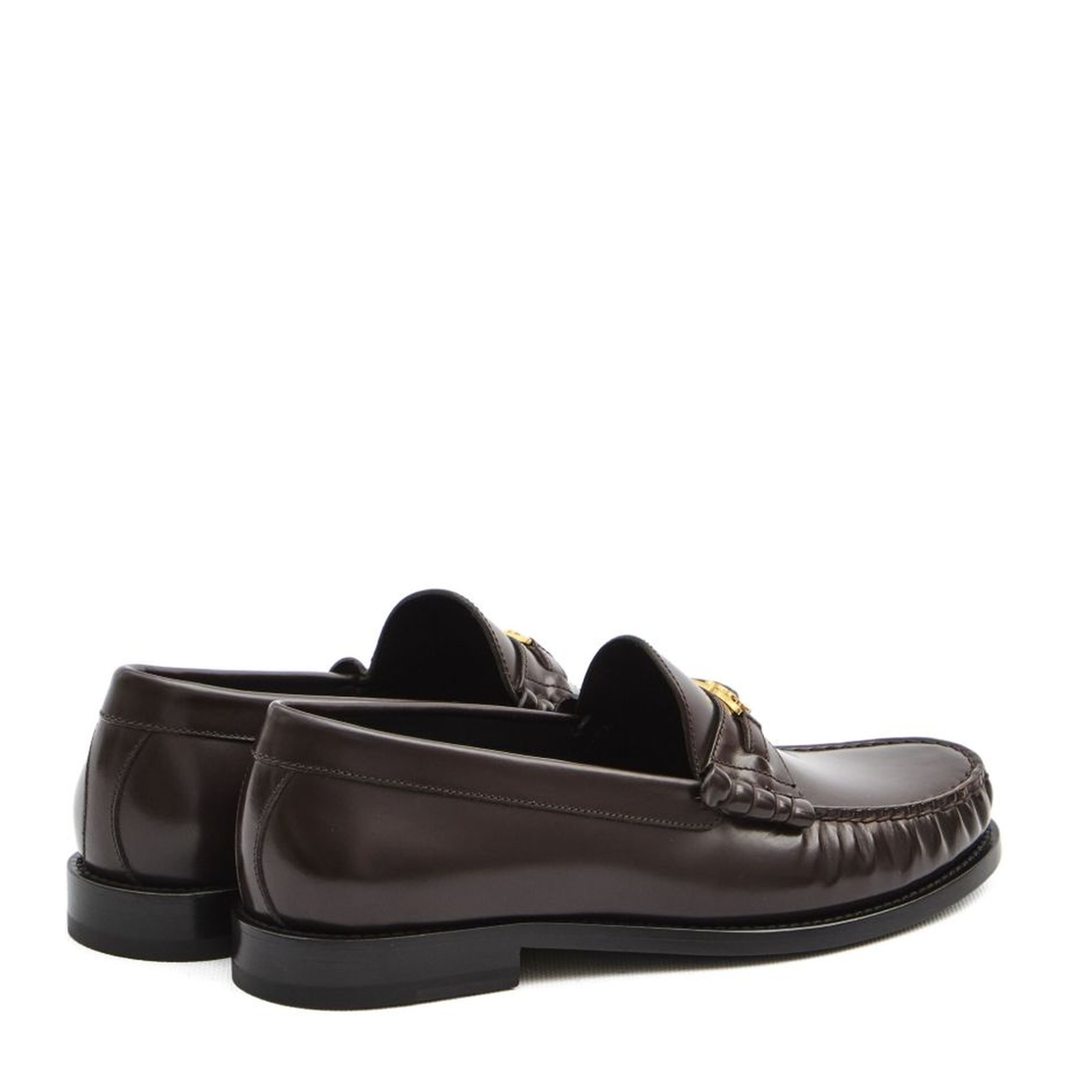Luco Loafer in Polished Bullskin - Dark Brown