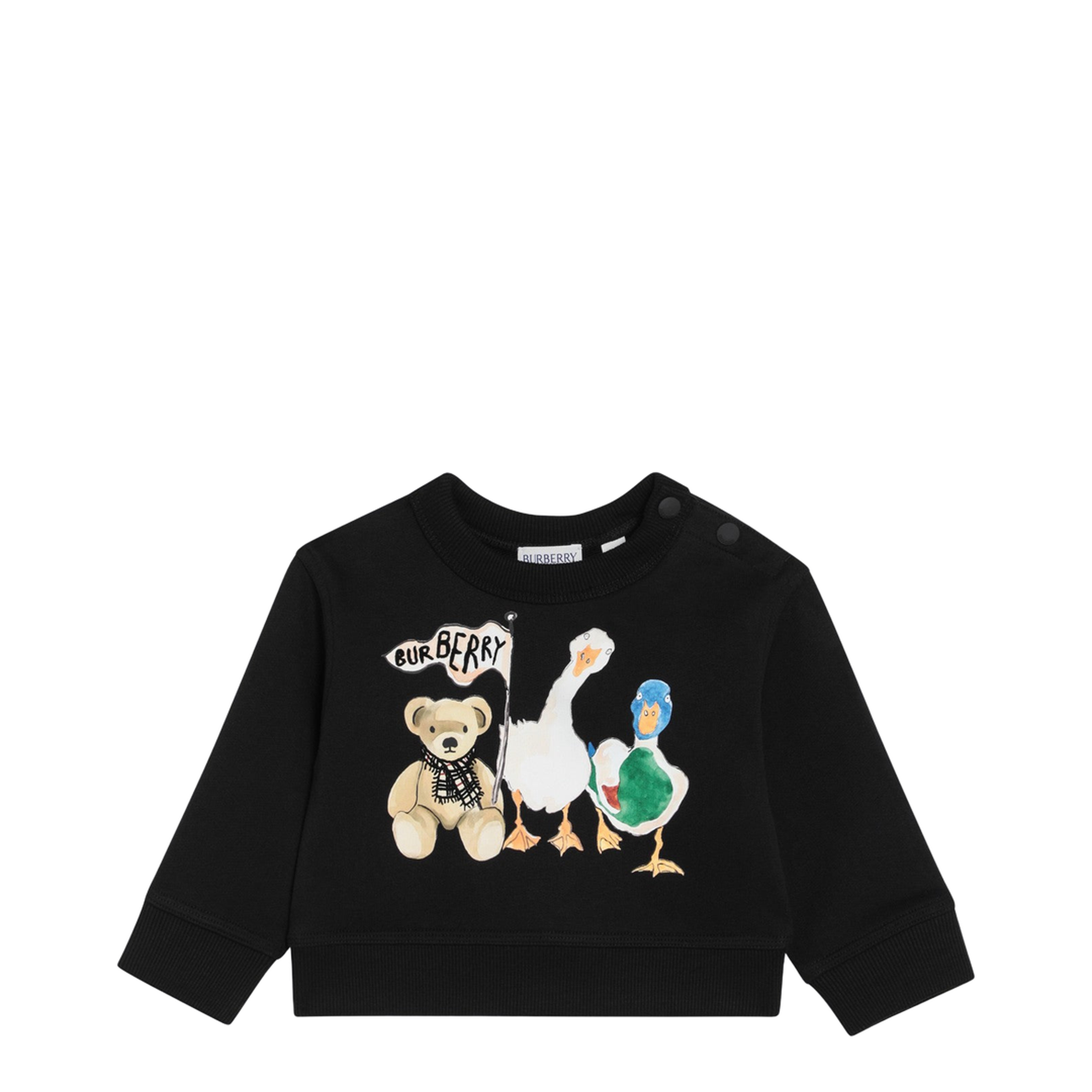 Black Sweatshirt with Thomas Bear and Friends