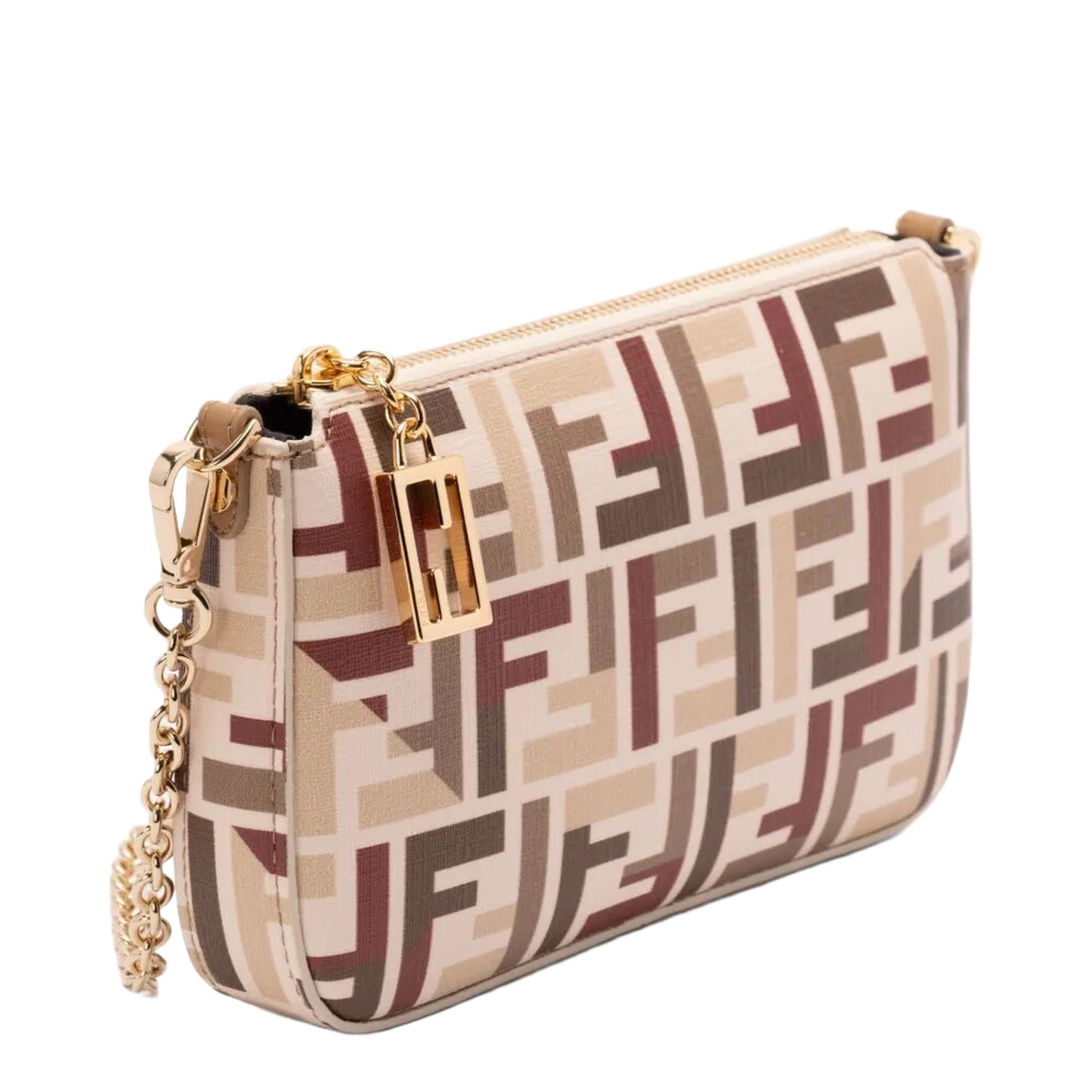 Baguette Ff fabric Pouch - Multicolour