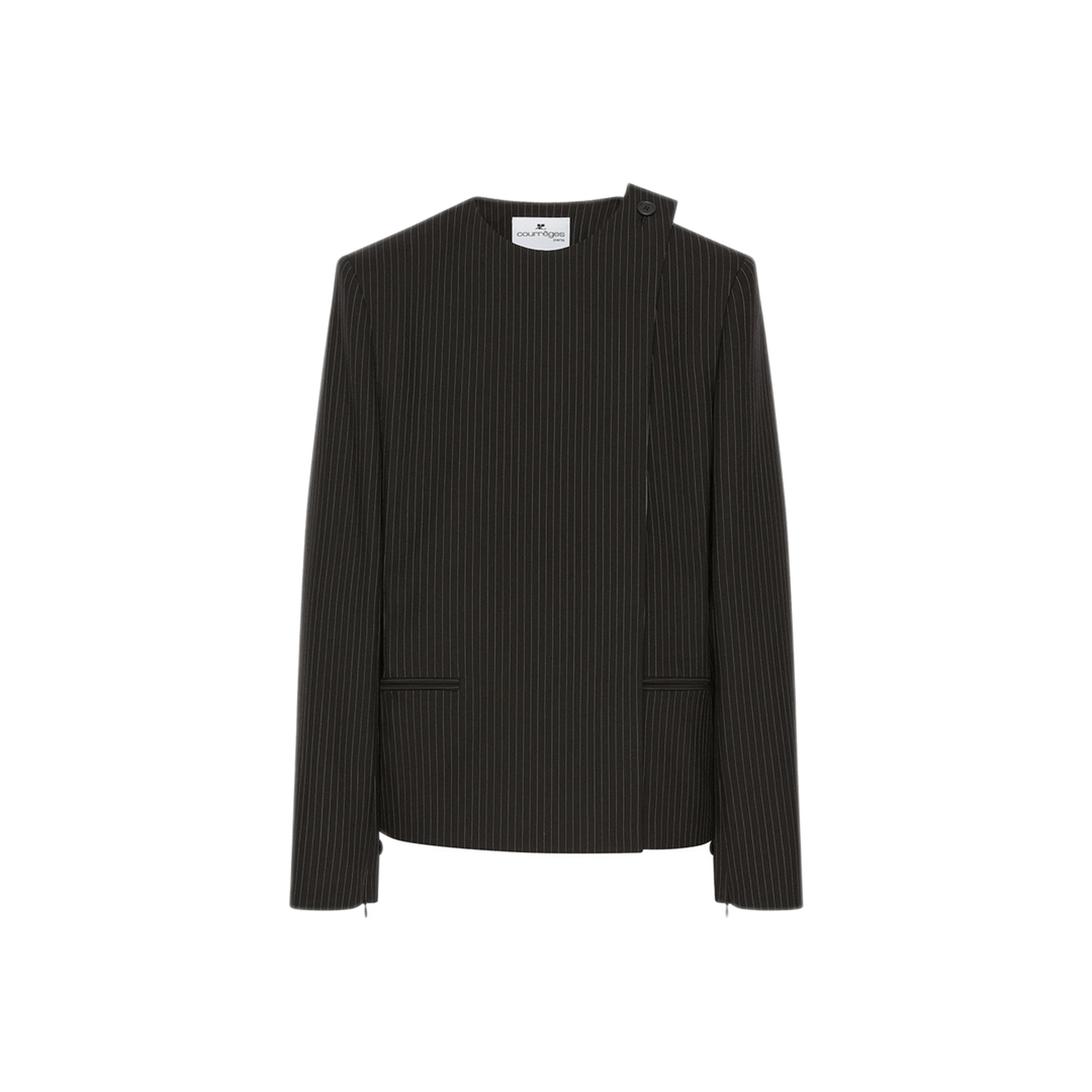 MAYFEYR - Courreges - Buckle Pinstripes Jacket - 325CVE132PL02249901