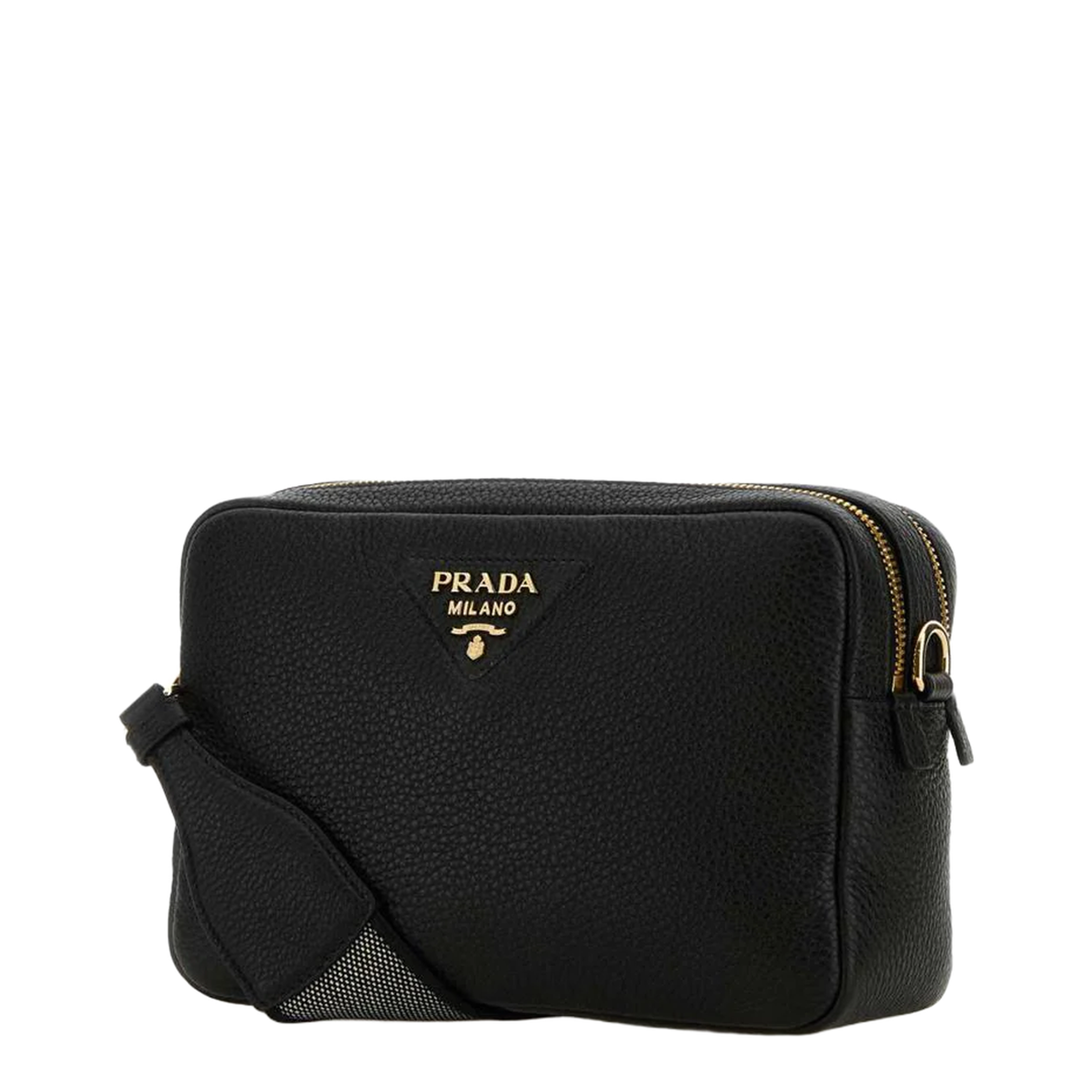 Black Leather Crossbody Bag