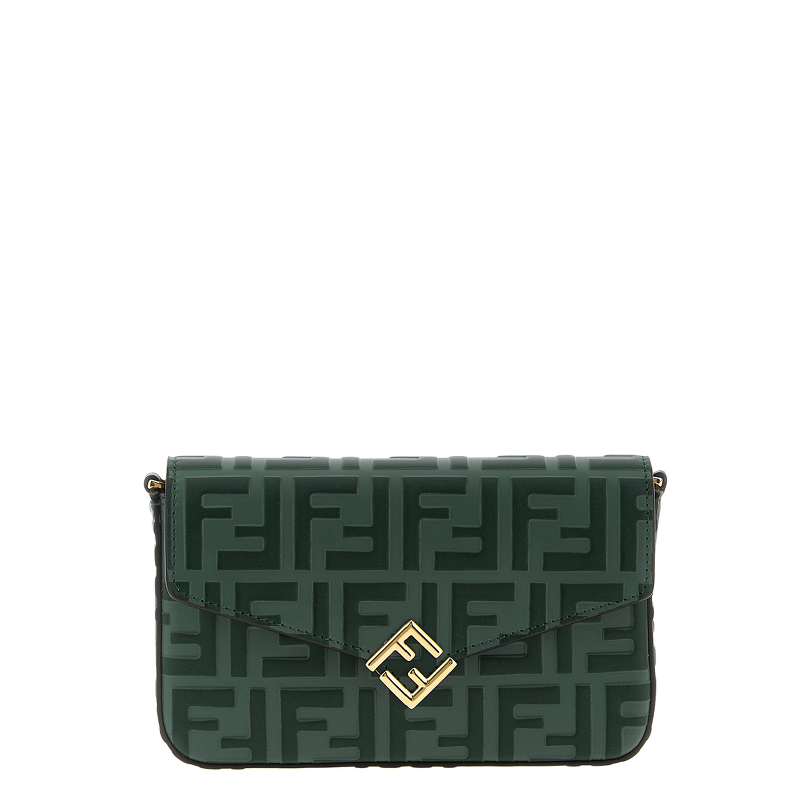 FF Diamonds Calfskin Wallet - Green