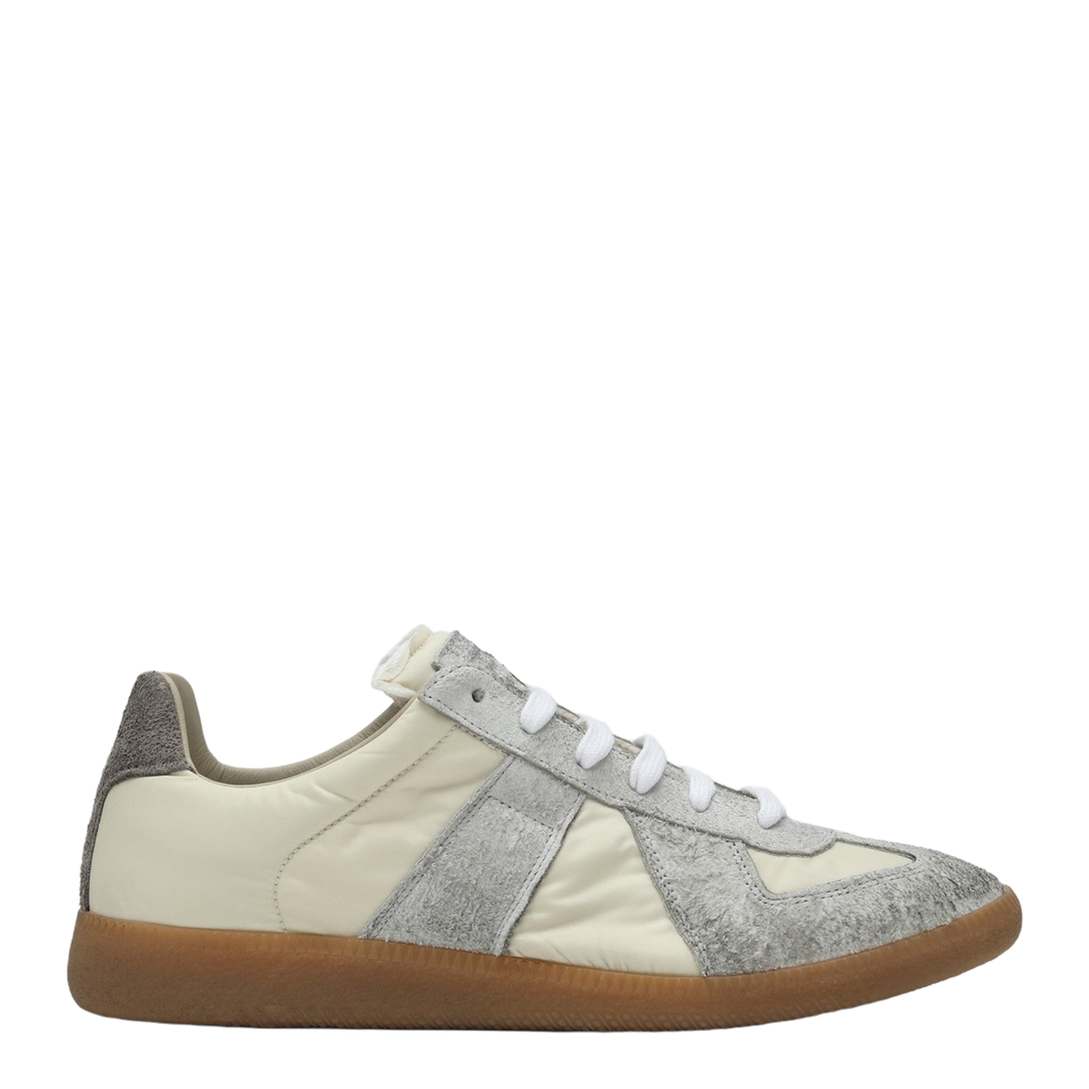 Replica Sneakers in Light Beige and Grey