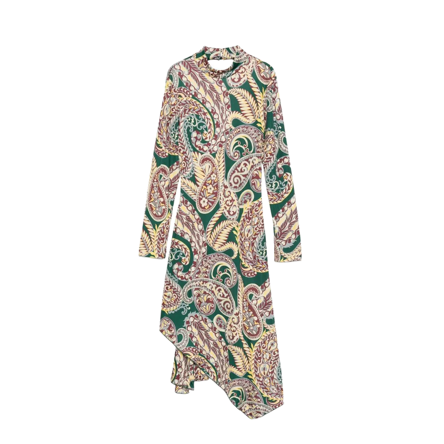 Paisley Print Midi Dress