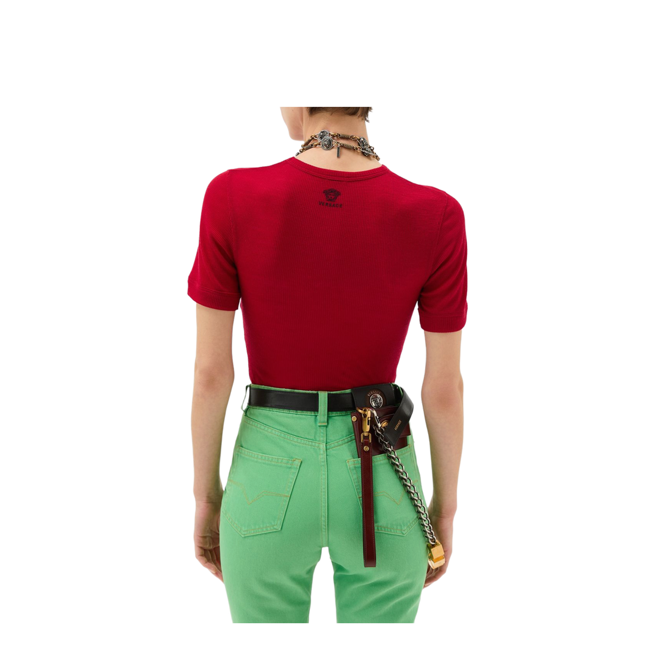Ribbed Cotton T-Shirt