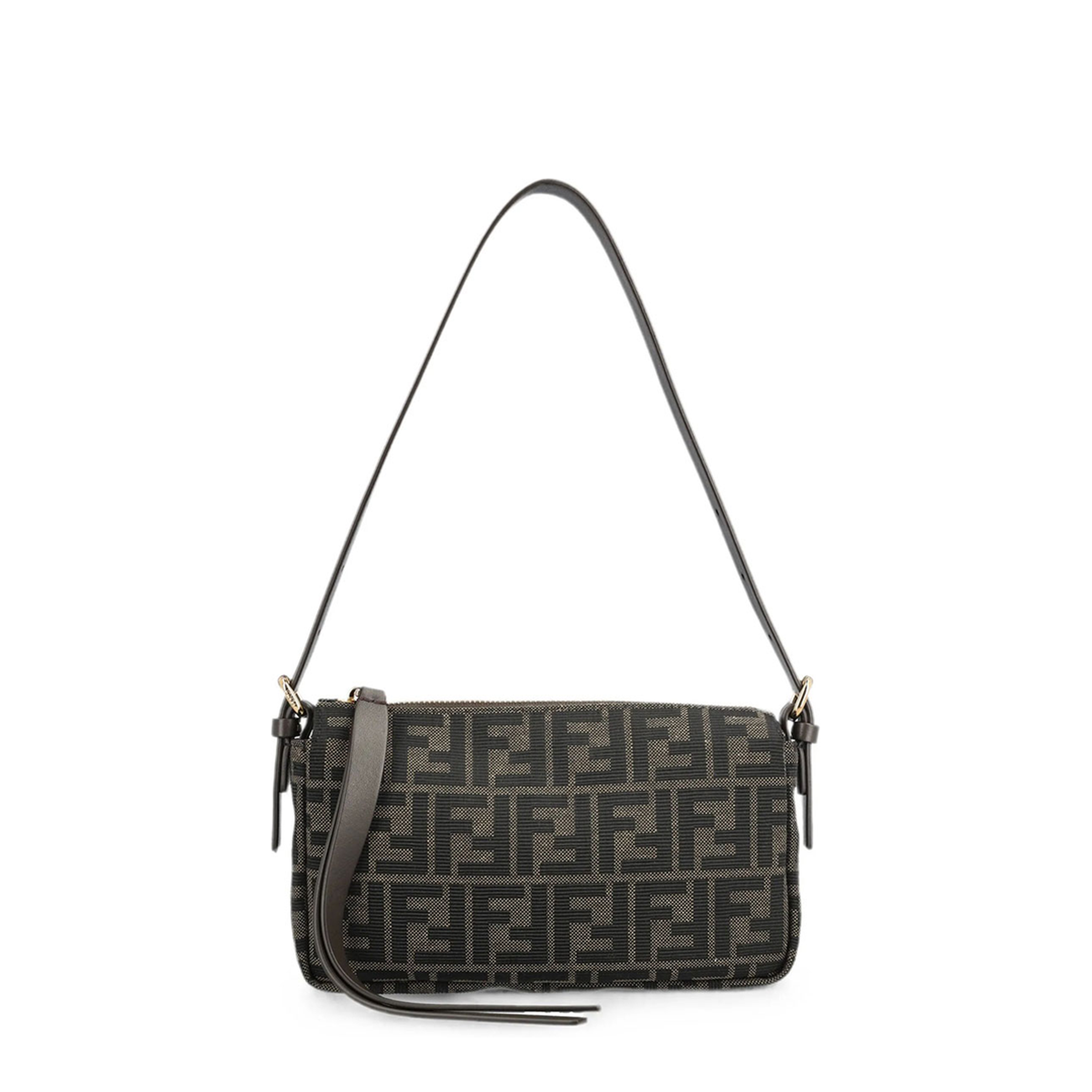 MAYFEYR - Fendi - Zip Top Small Bag In Jacquard Fabric Ff Zucca - 8BS123B17A