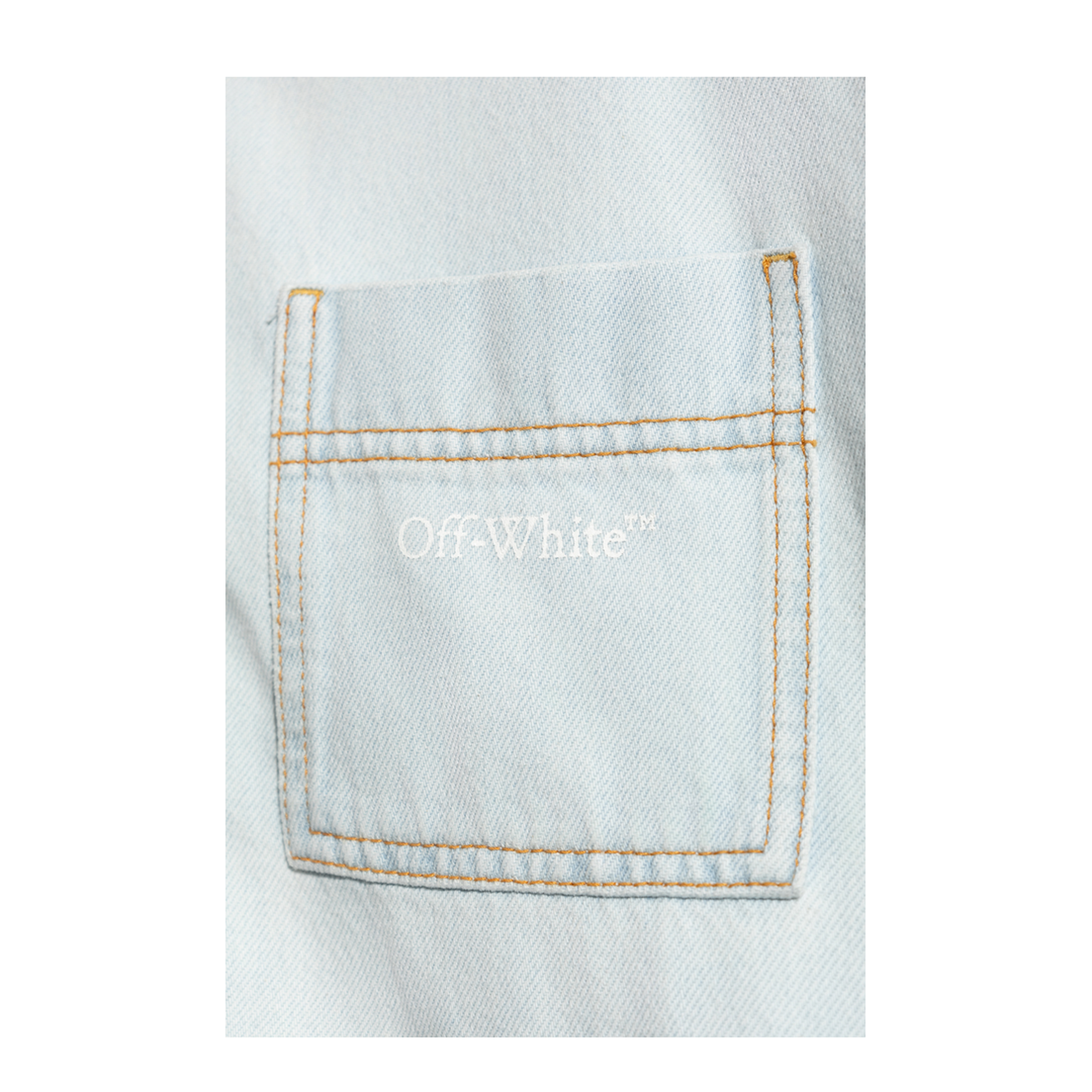 Long Sleeve Denim Shirt Light Blue