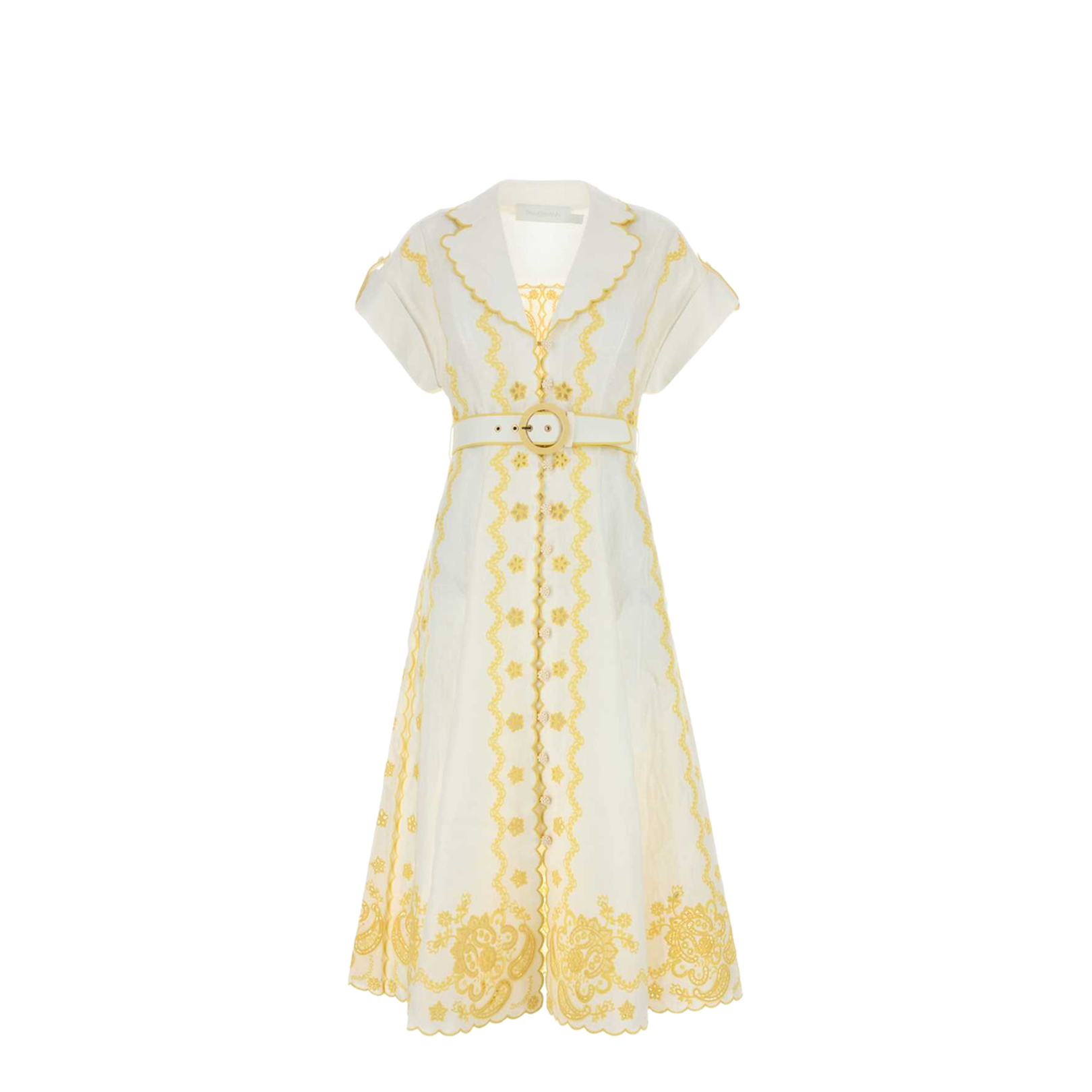 Embroidered Linen Lucky Dress