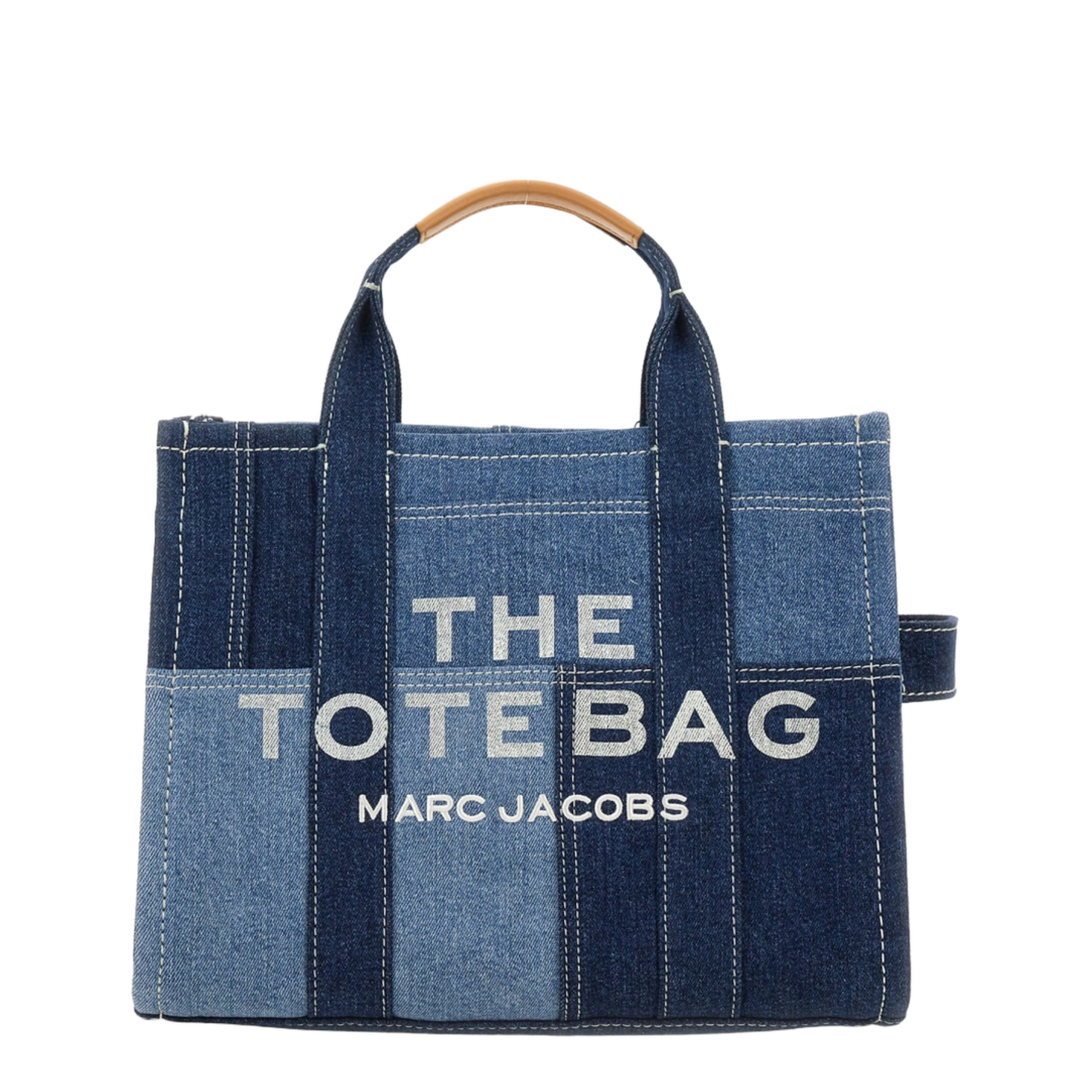 Small The Tote Bag in Blue Denim