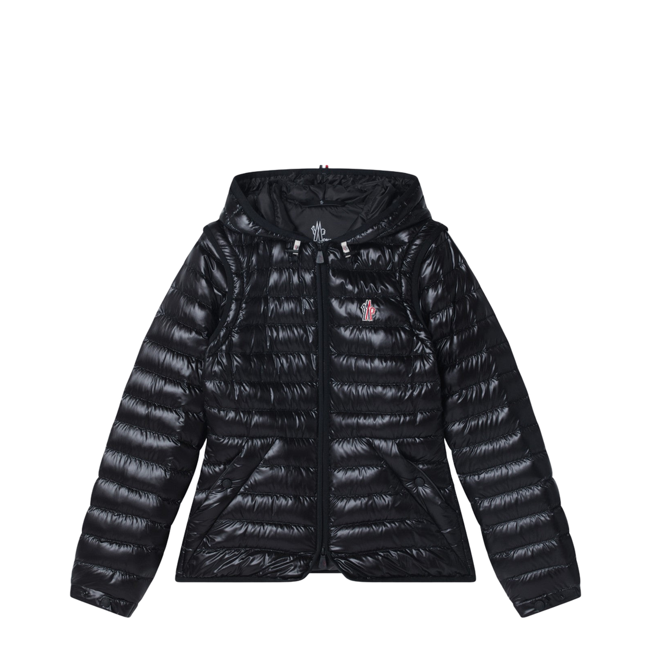 Karura short transformable down jacket black