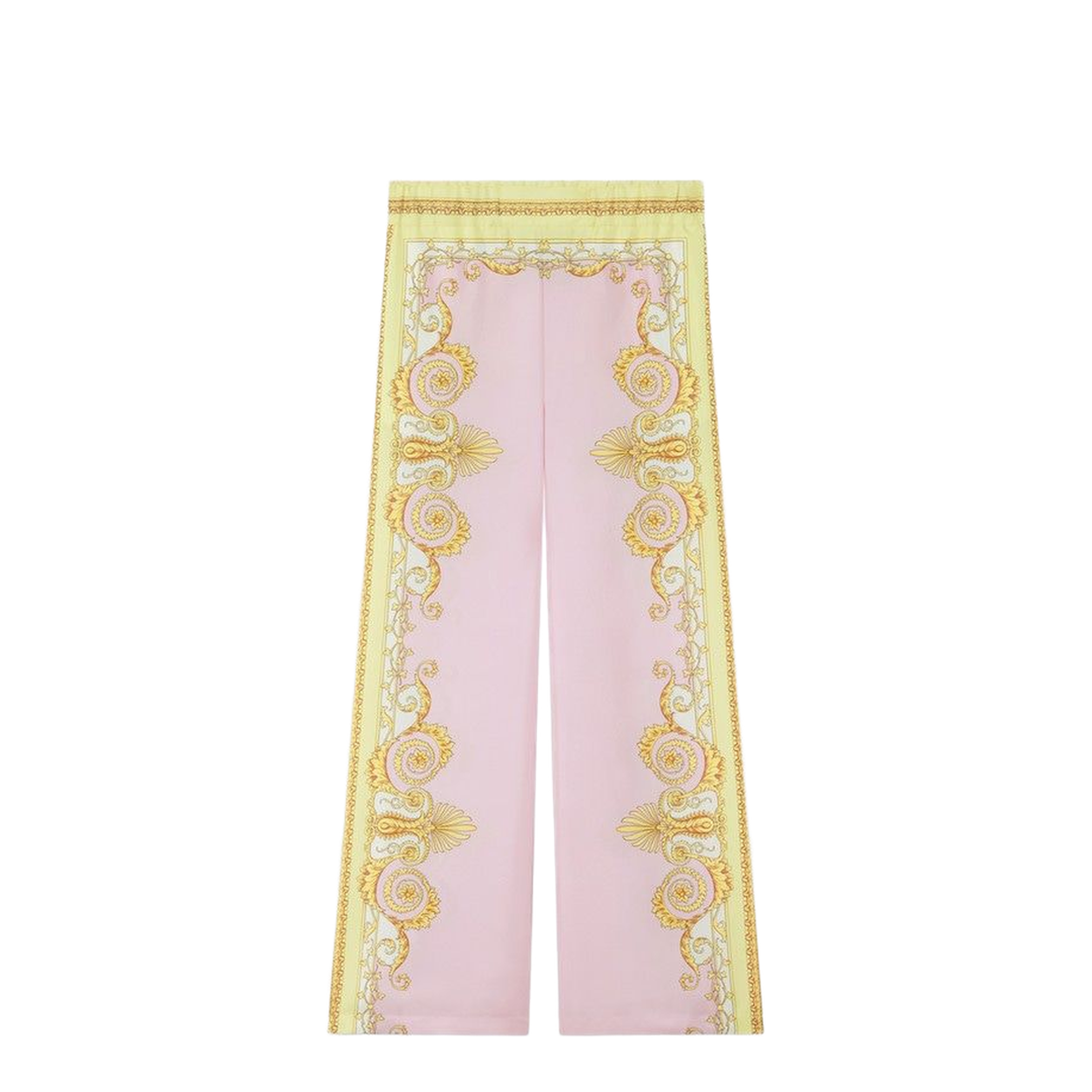Silk Straight Leg Trousers