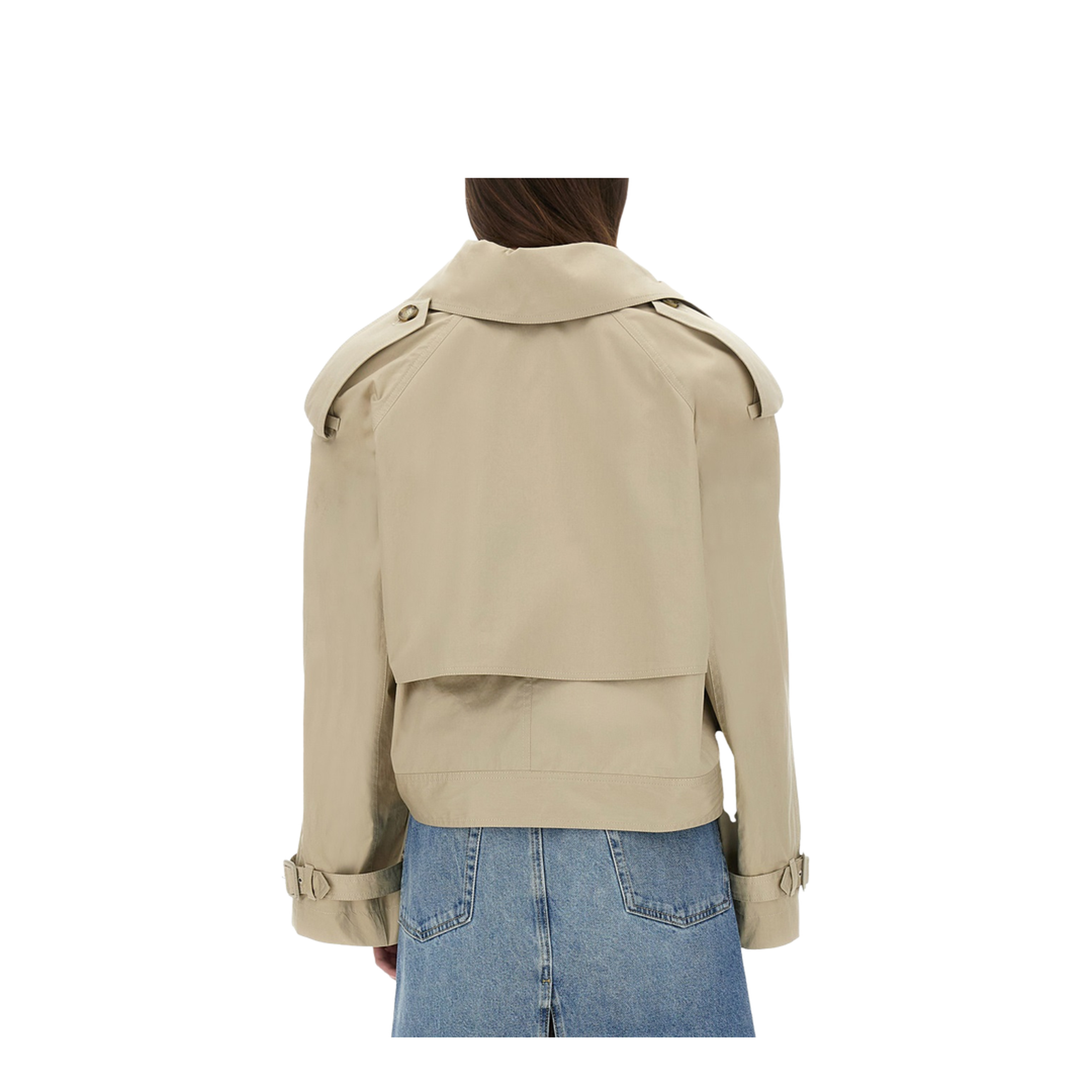 Short Trench Coat with Belt