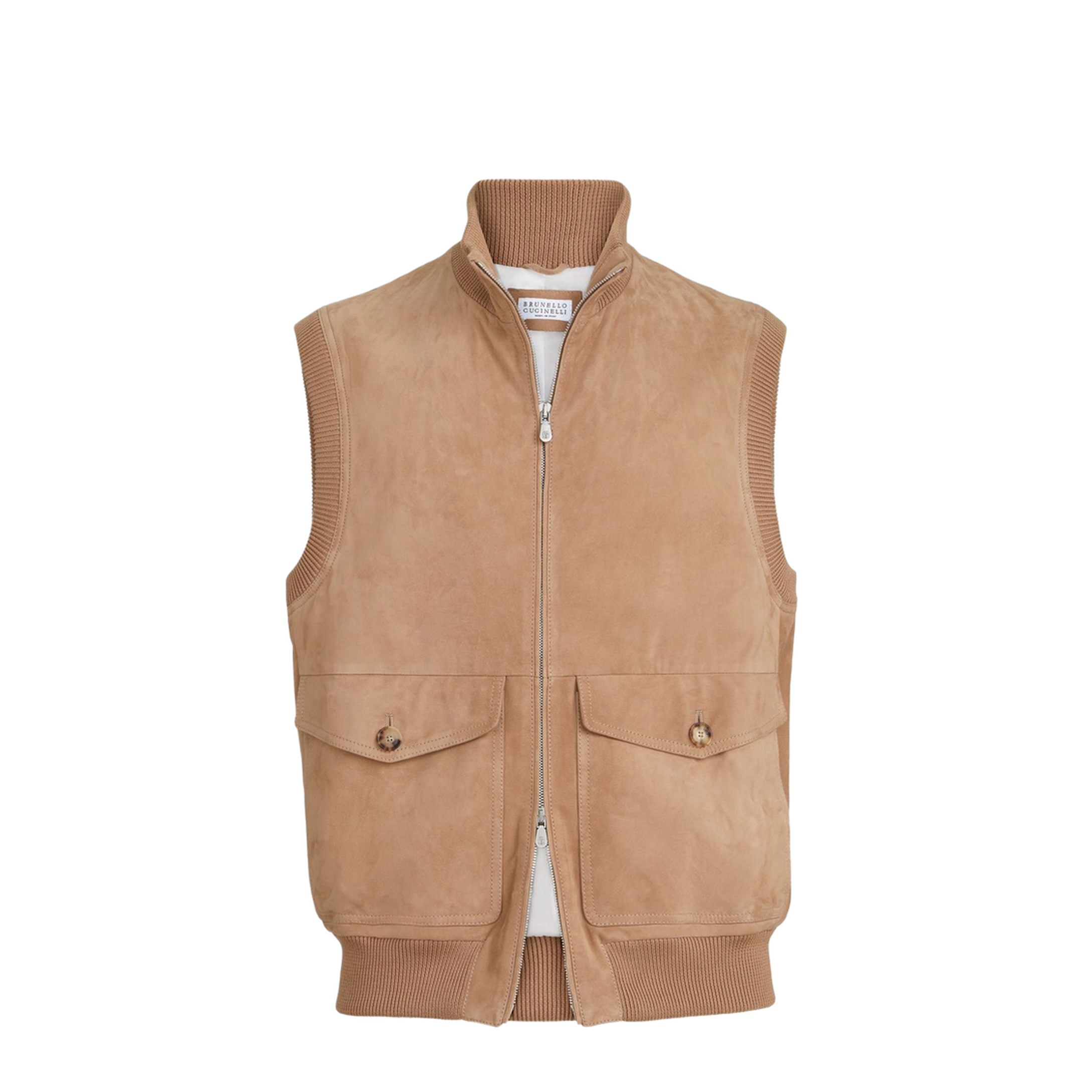 Suede Padded Gilet