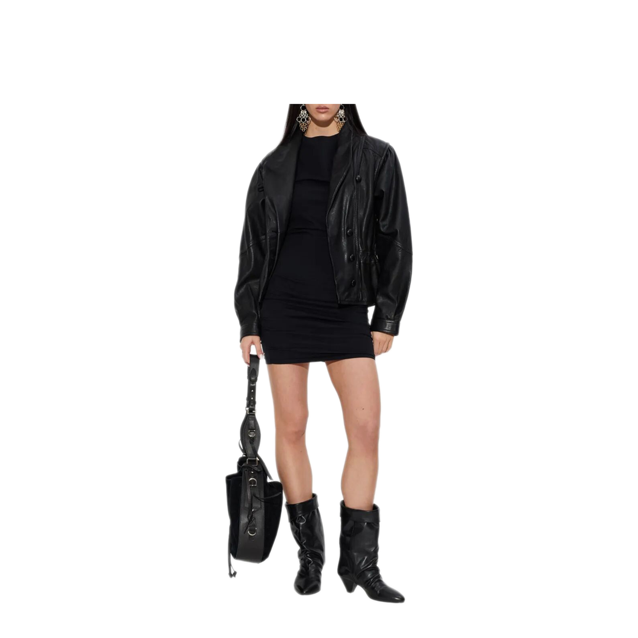 MAYFEYR - Isabel Marant - Mylda Cotton Dress With Gathered Details - RO1038FAA1N41I01BK