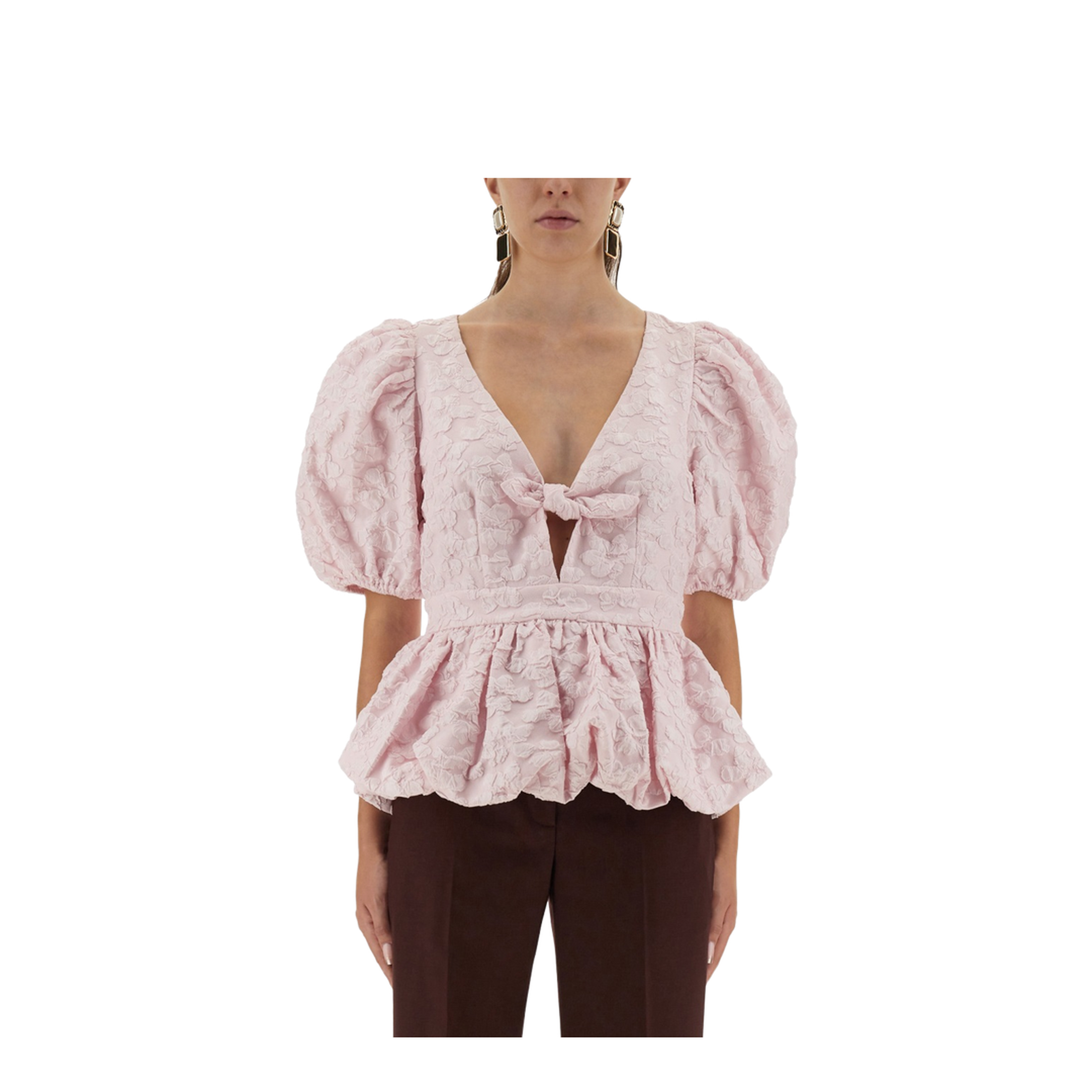 Top With Puff Sleeves