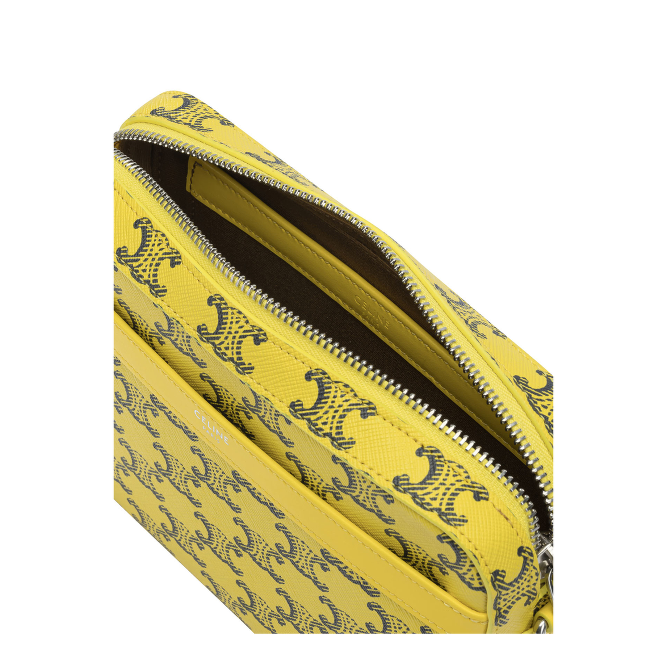 Triomphe Canvas Small Canvas Messenger Bag - Ultra Yellow