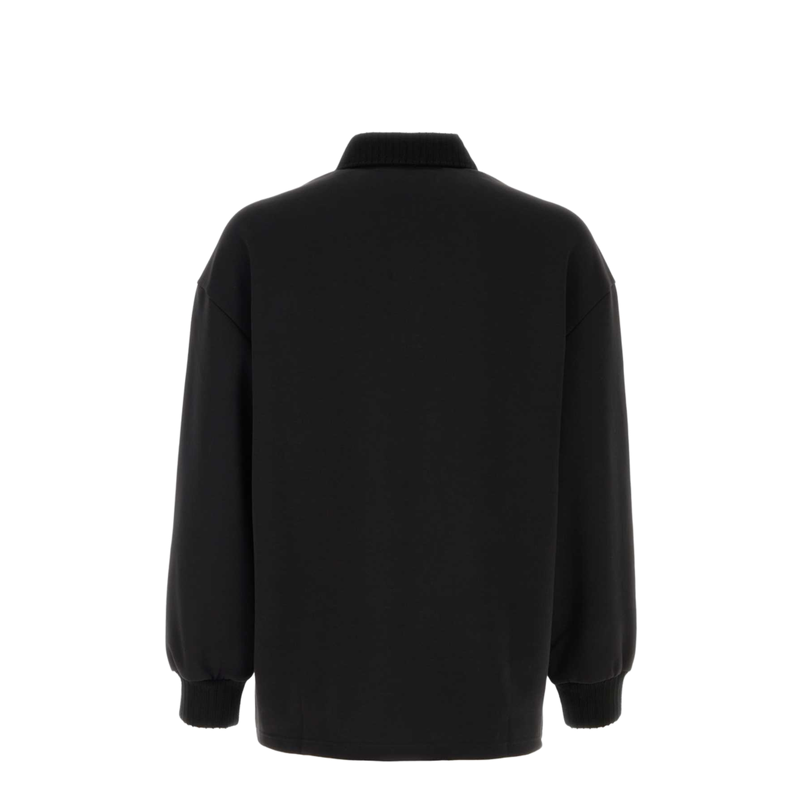 Black Polyester Polo Shirt