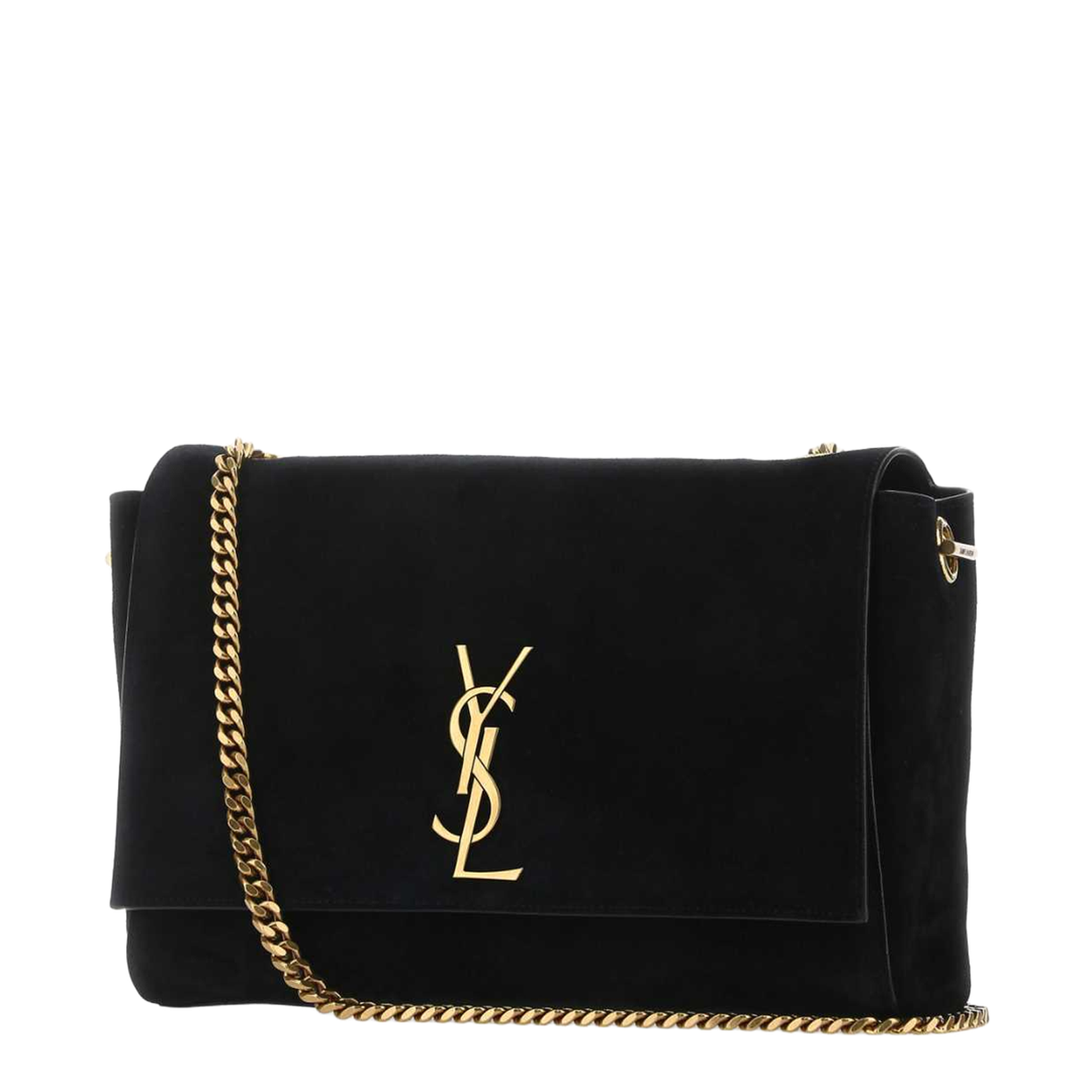Black Suede Medium Kate Shoulder Bag