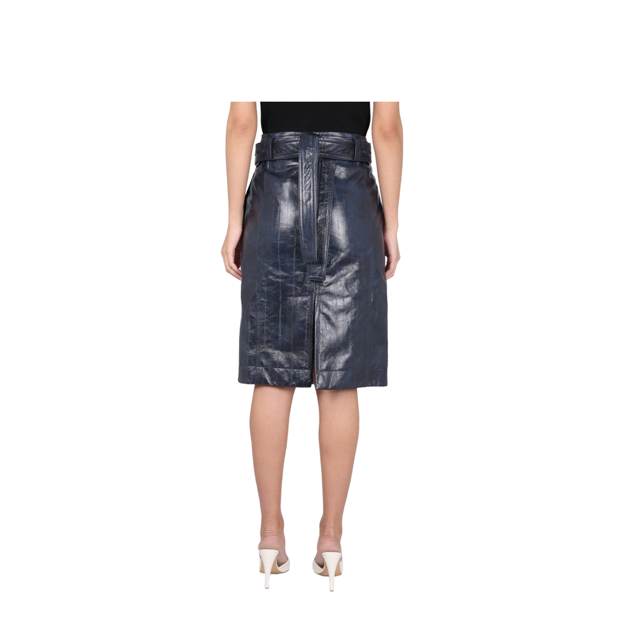 Leather Midi Skirt
