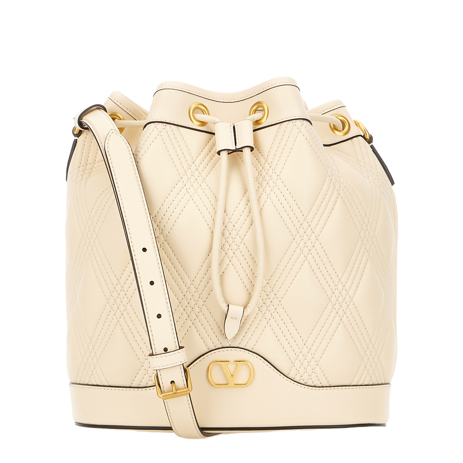 Ivory Leather Crossbody Bag